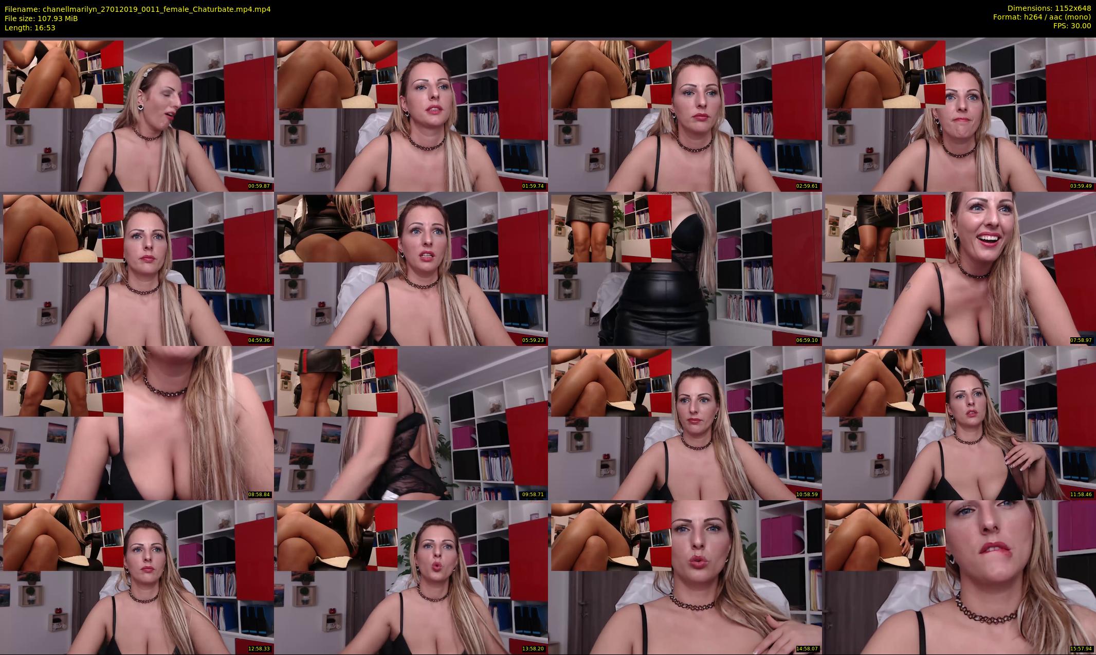 chanellmarilyn — 17 minute Chaturbate female cam show recording, 480p, Jan 27, 2019
