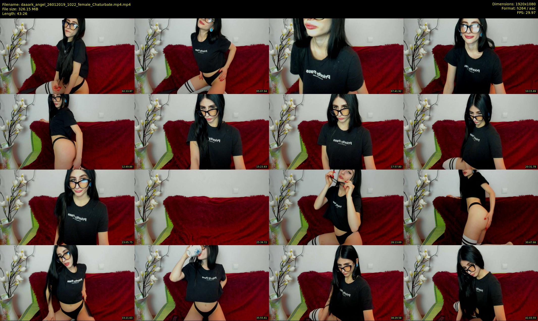 daaark_angel — 44 minute Chaturbate female cam show recording, 1080p, Jan 26, 2019