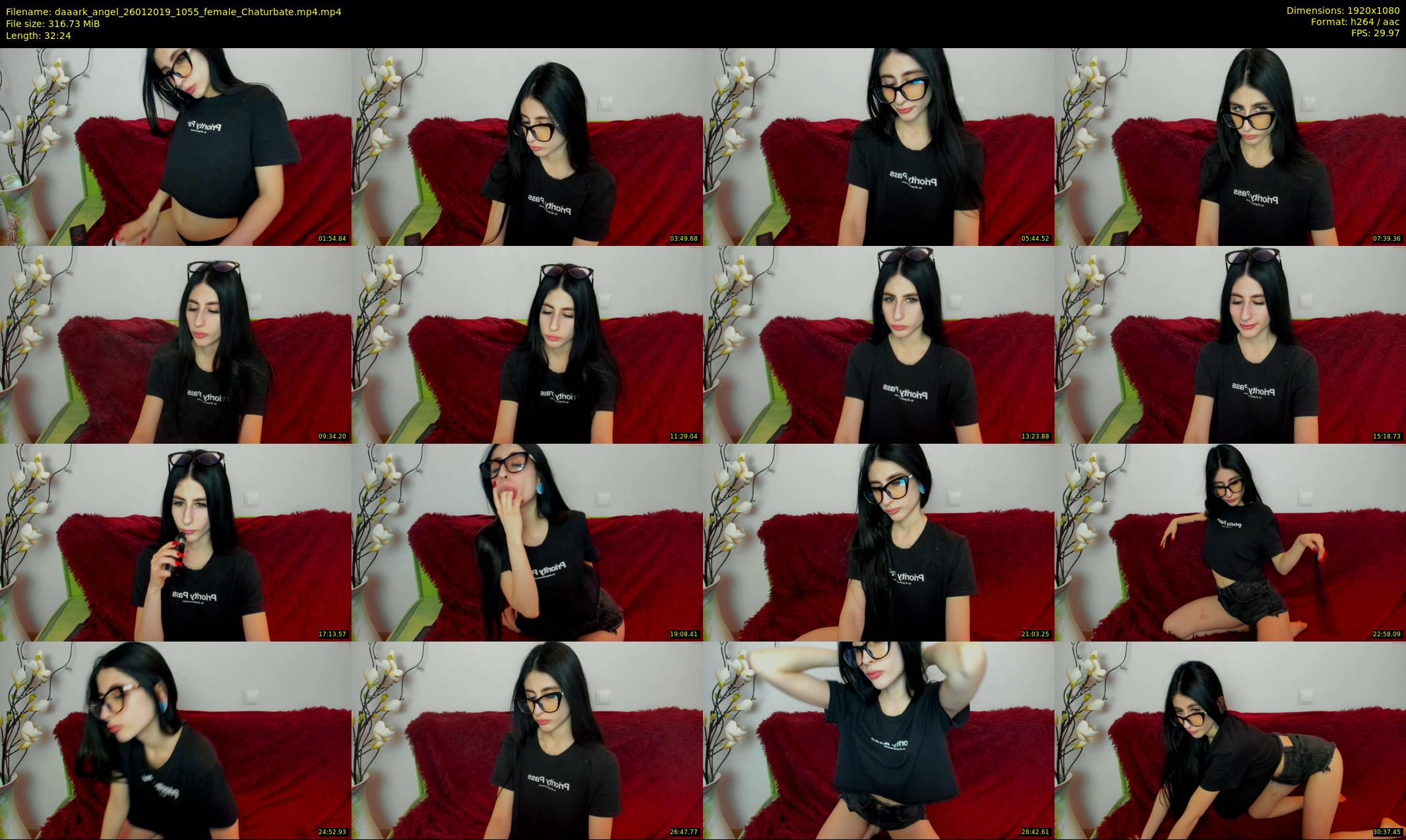 daaark_angel — 33 minute Chaturbate female cam show recording, 1080p, Jan 26, 2019