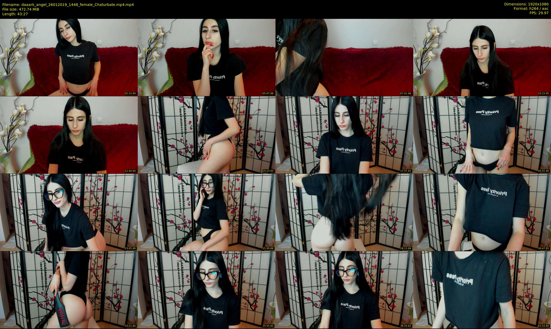 daaark_angel — 44 minute Chaturbate female cam show recording, 1080p, Jan 26, 2019