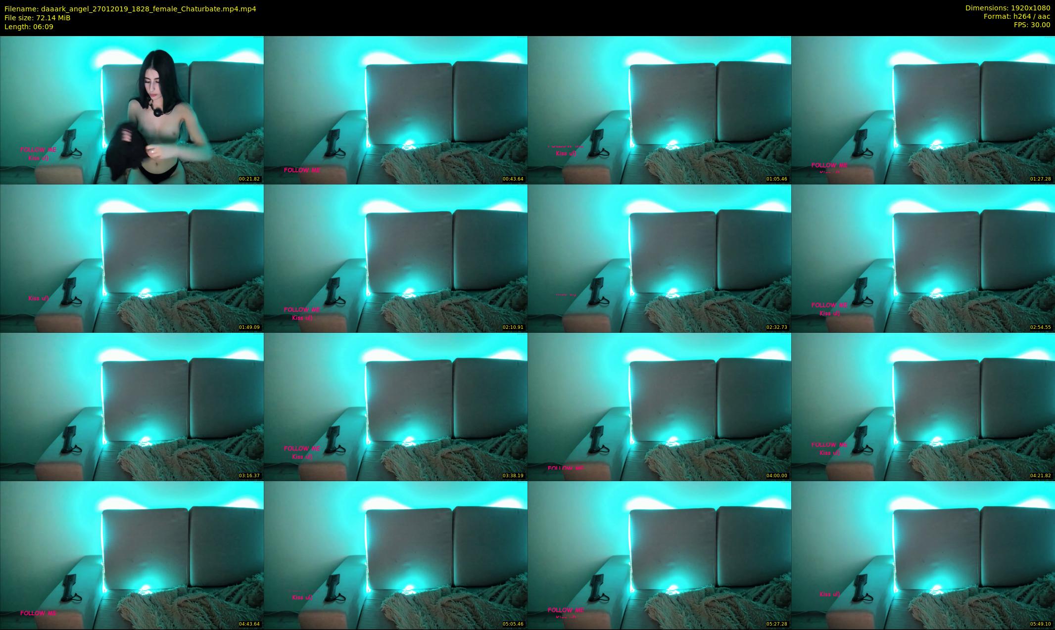 daaark_angel — 7 minute Chaturbate female cam show recording, 1080p, Jan 27, 2019