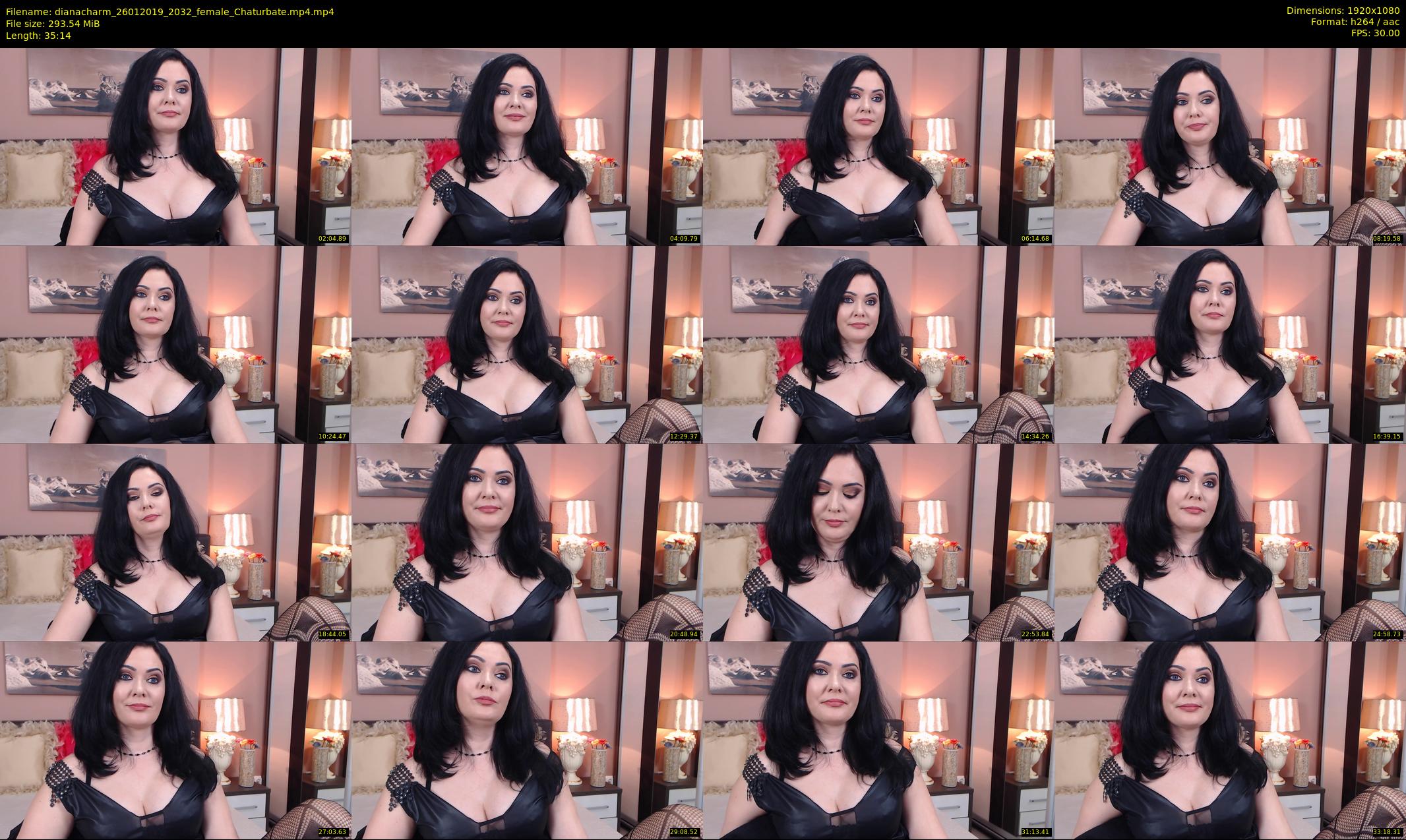 dianacharm — 36 minute Chaturbate female cam show recording, 1080p, Jan 26, 2019