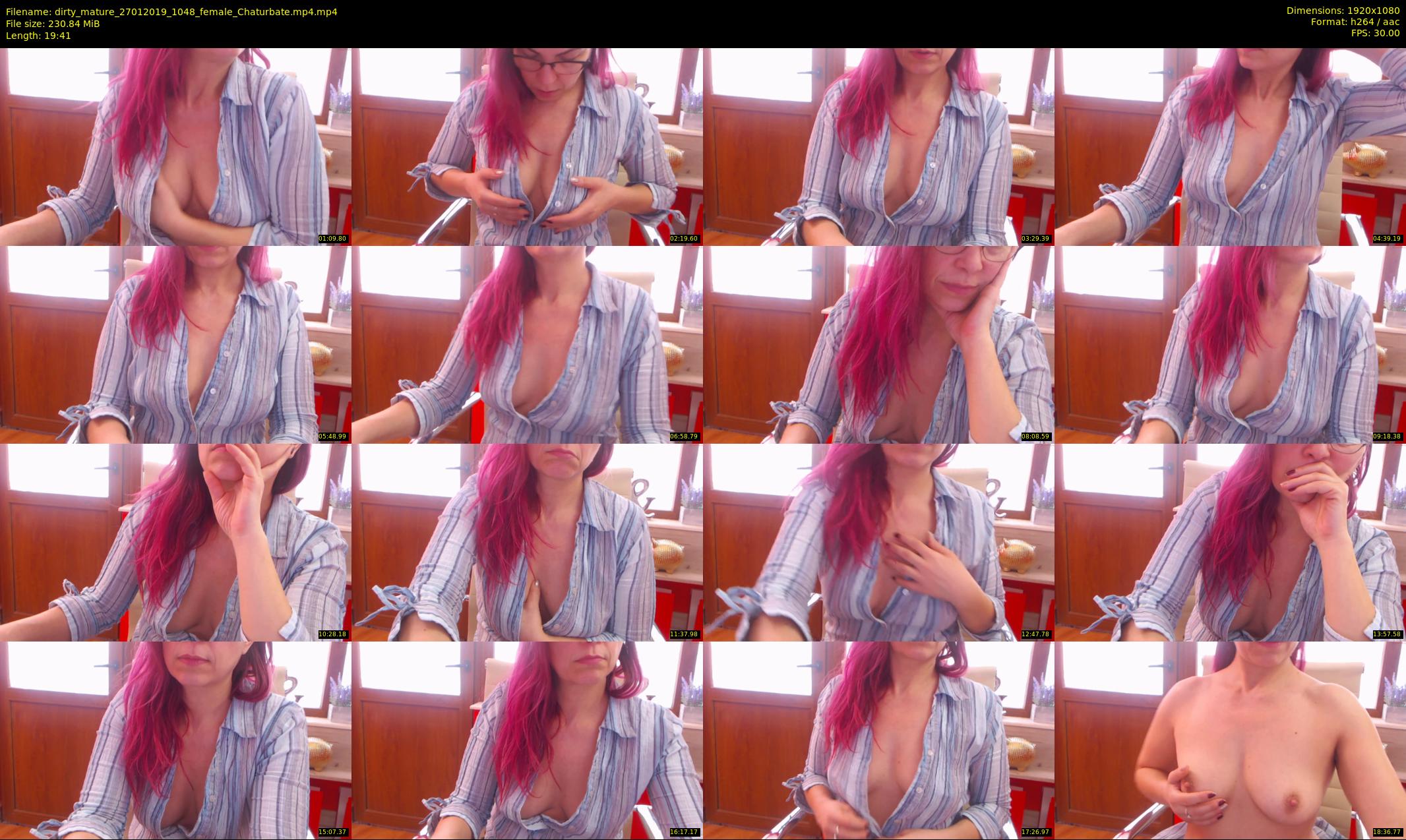 dirty_mature — 20 minute Chaturbate female cam show recording, 1080p, Jan 27, 2019
