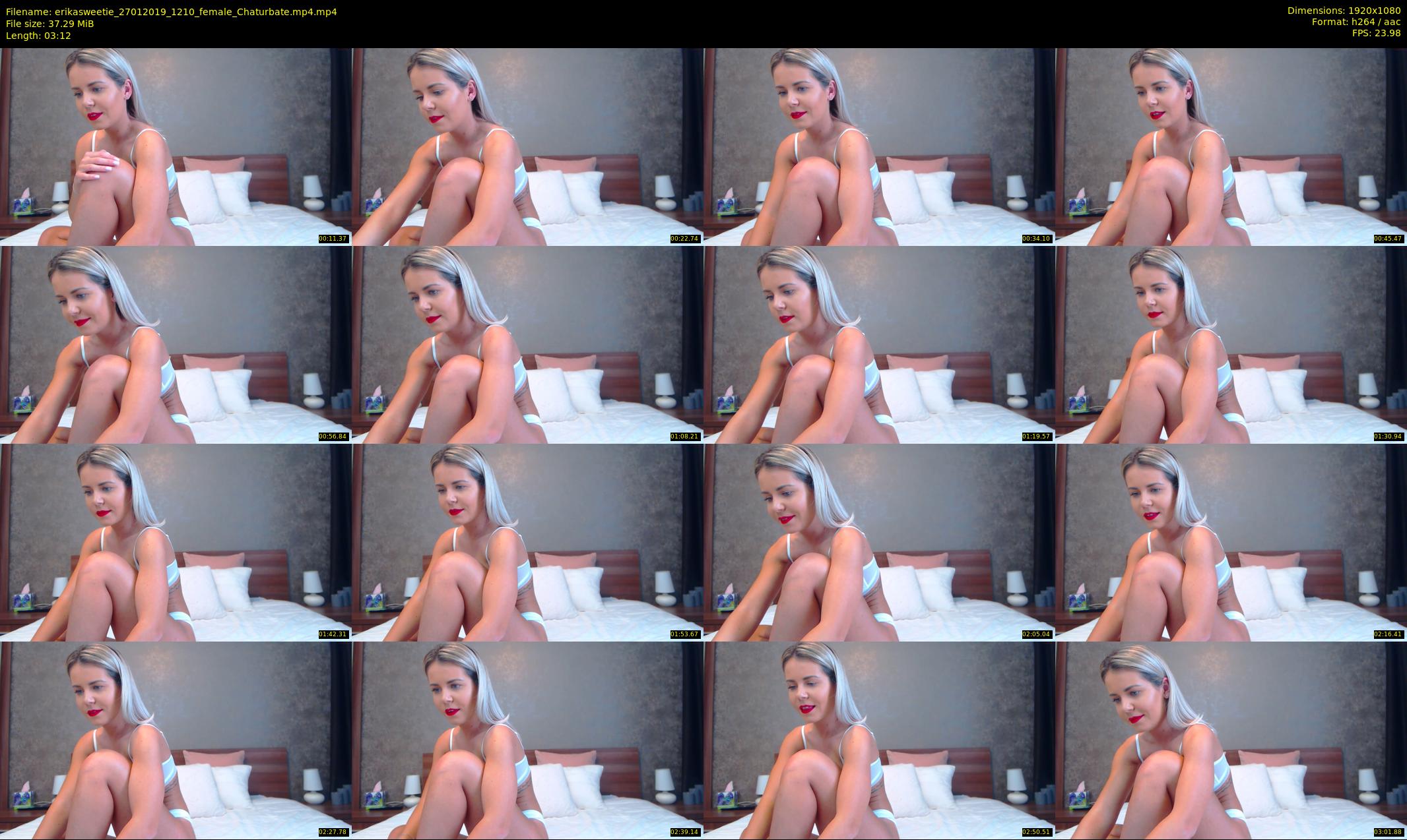 erikasweetie — 4 minute Chaturbate female cam show recording, 1080p, Jan 27, 2019