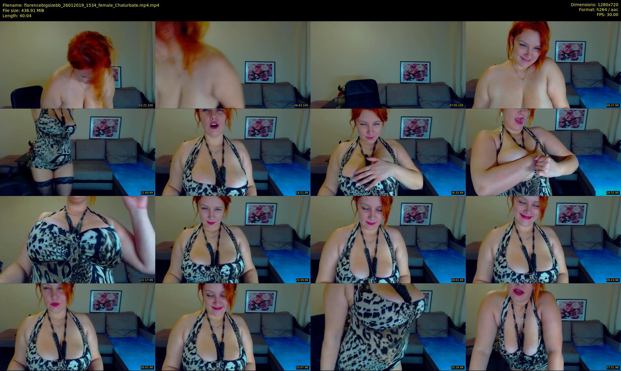 florencebigsizebb — 41 minute Chaturbate female cam show recording, 720p, Jan 26, 2019