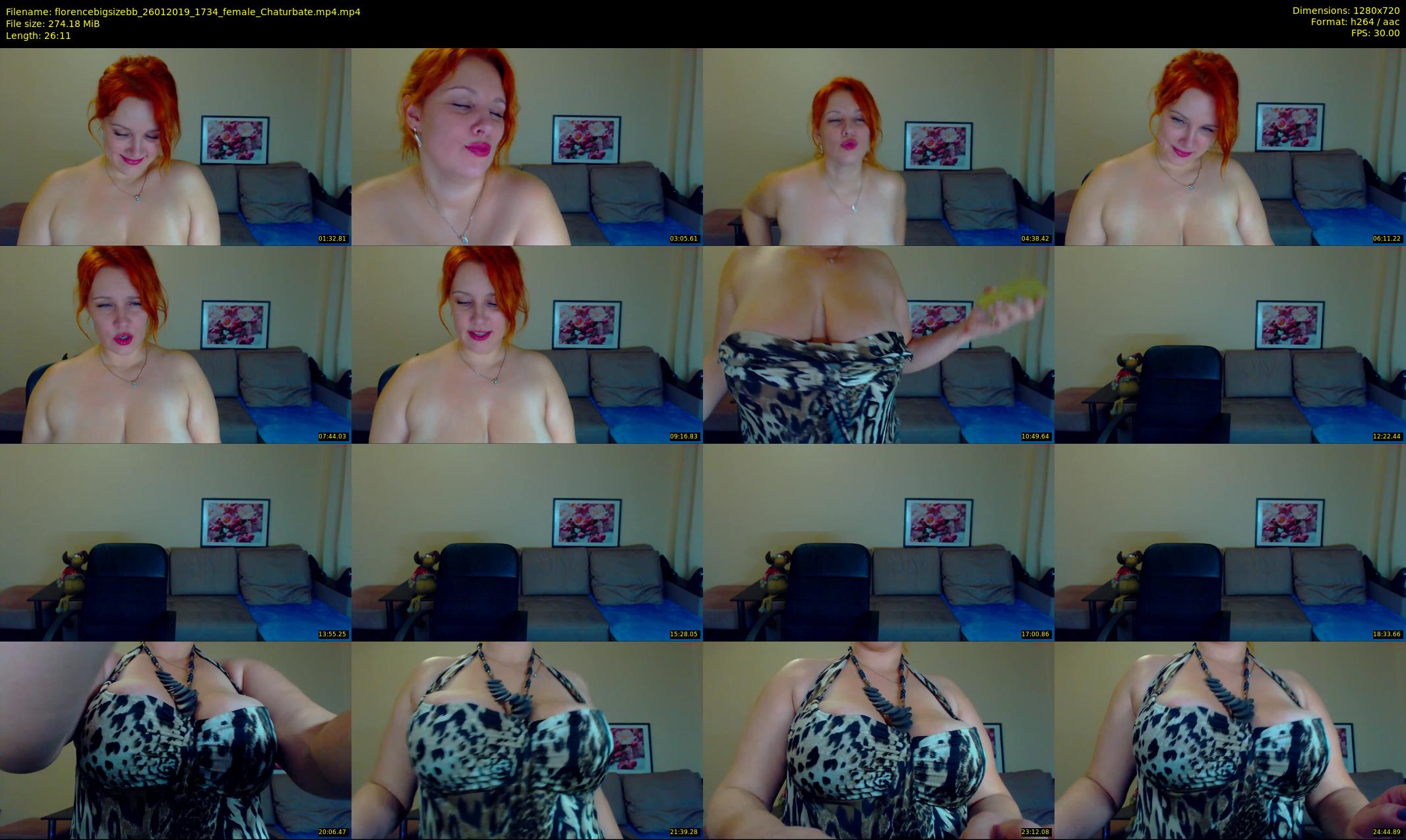florencebigsizebb — 27 minute Chaturbate female cam show recording, 720p, Jan 26, 2019
