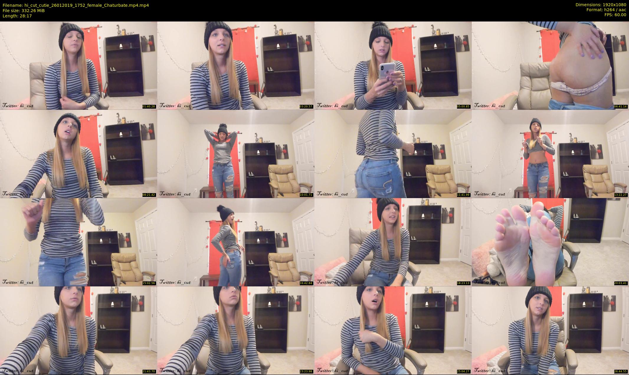 hi_cut_cutie — 29 minute Chaturbate female cam show recording, 1080p, Jan 26, 2019