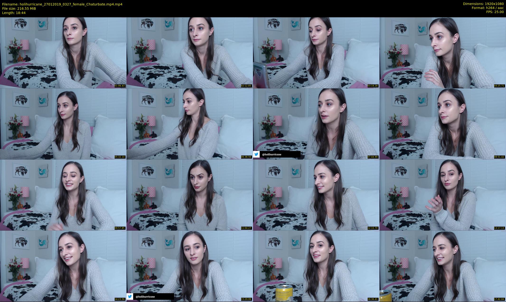 holihurricane — 19 minute Chaturbate female cam show recording, 1080p, Jan 27, 2019
