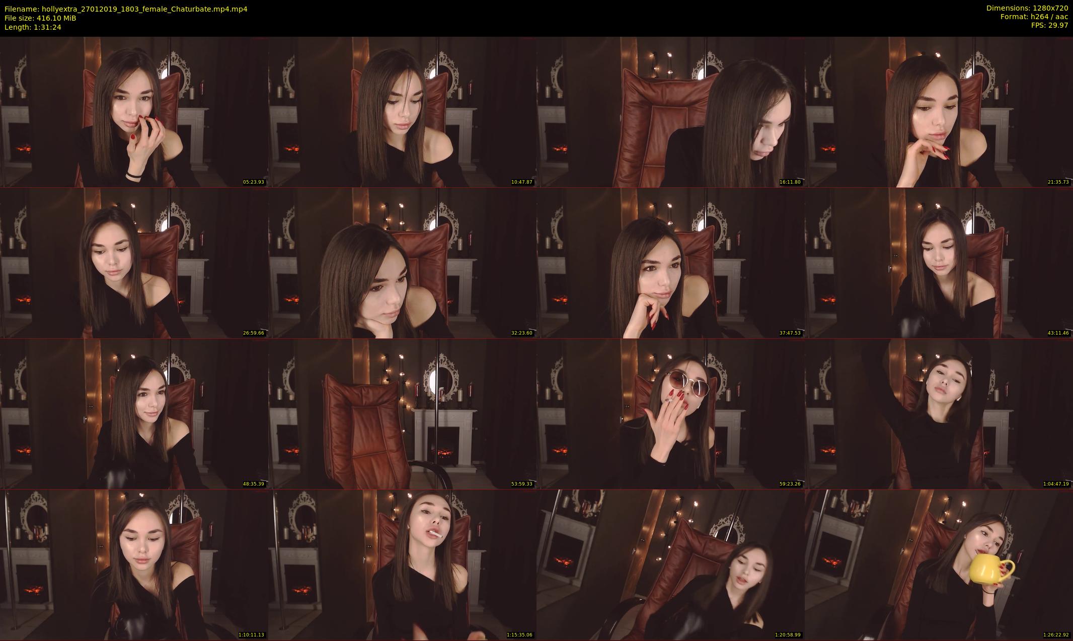 hollyextra — 92 minute Chaturbate female cam show recording, 720p, Jan 27, 2019