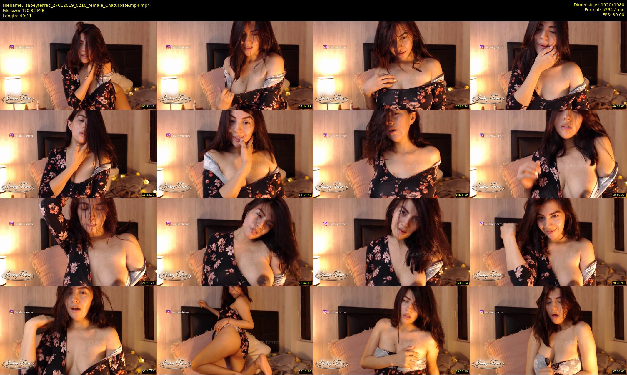 isabeyferrec — 41 minute Chaturbate female cam show recording, 1080p, Jan 27, 2019