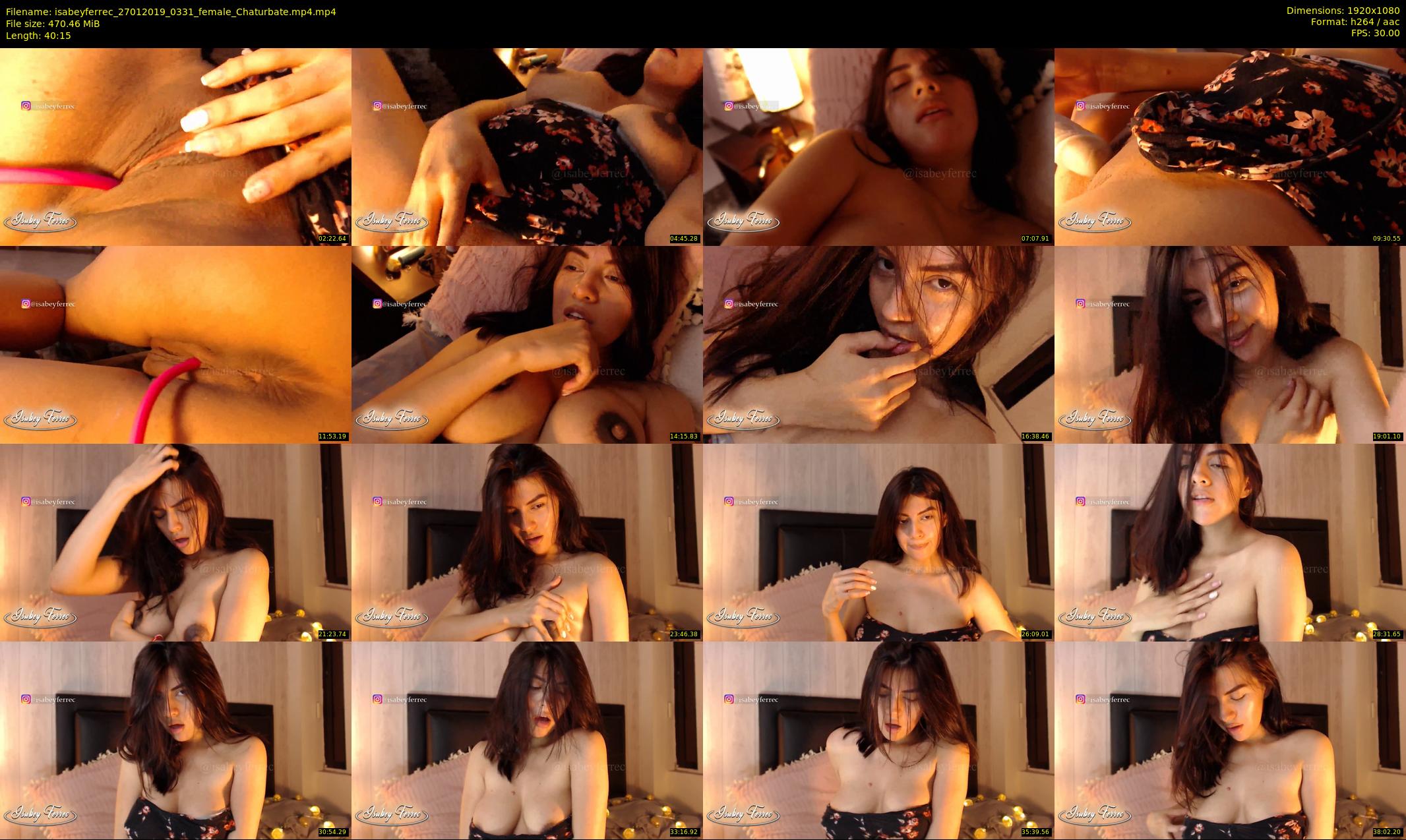 isabeyferrec — 41 minute Chaturbate female cam show recording, 1080p, Jan 27, 2019