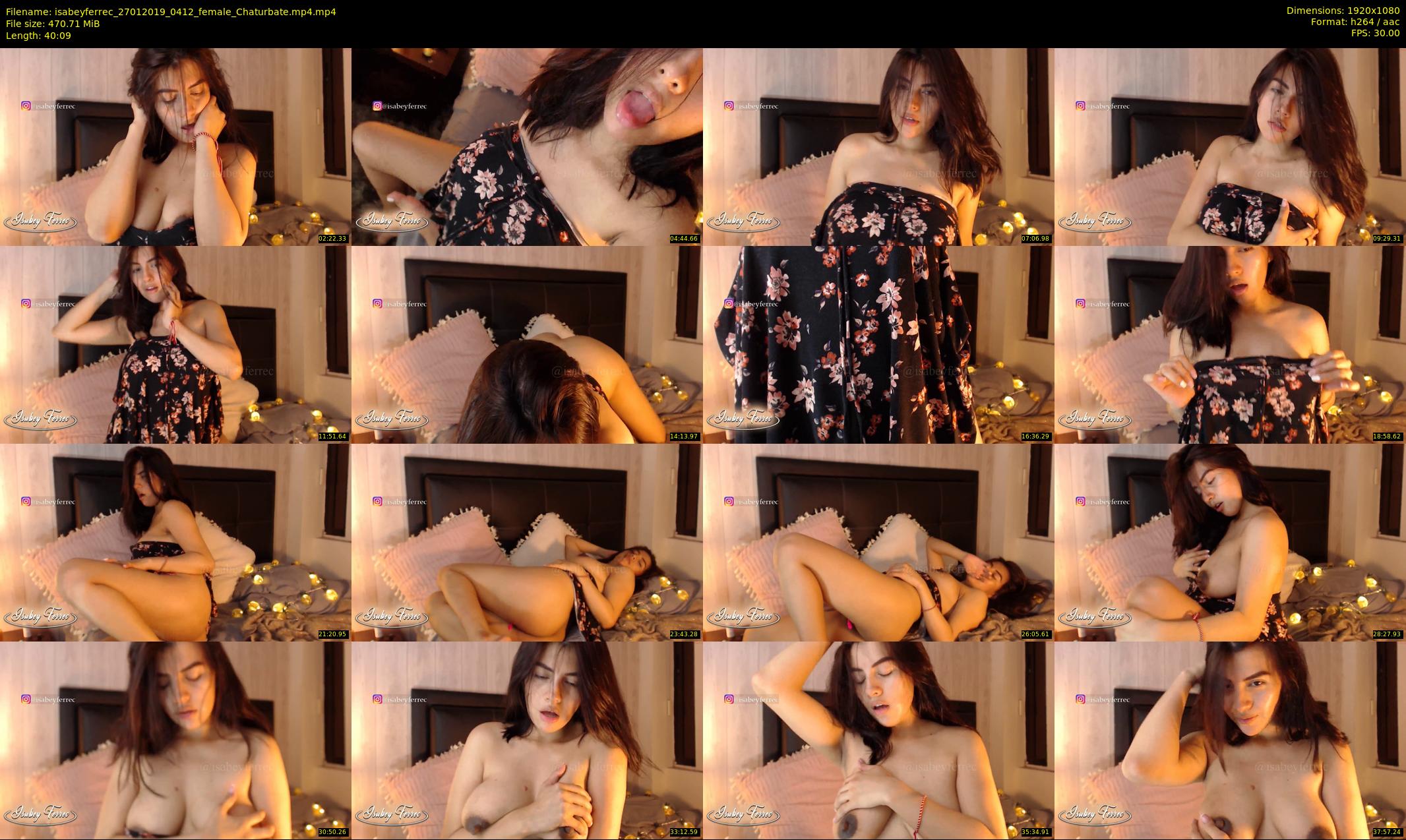 isabeyferrec — 41 minute Chaturbate female cam show recording, 1080p, Jan 27, 2019