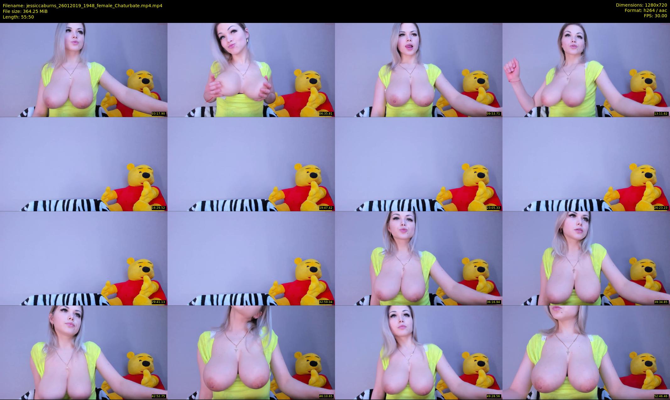jessiccaburns — 56 minute Chaturbate female cam show recording, 720p, Jan 26, 2019