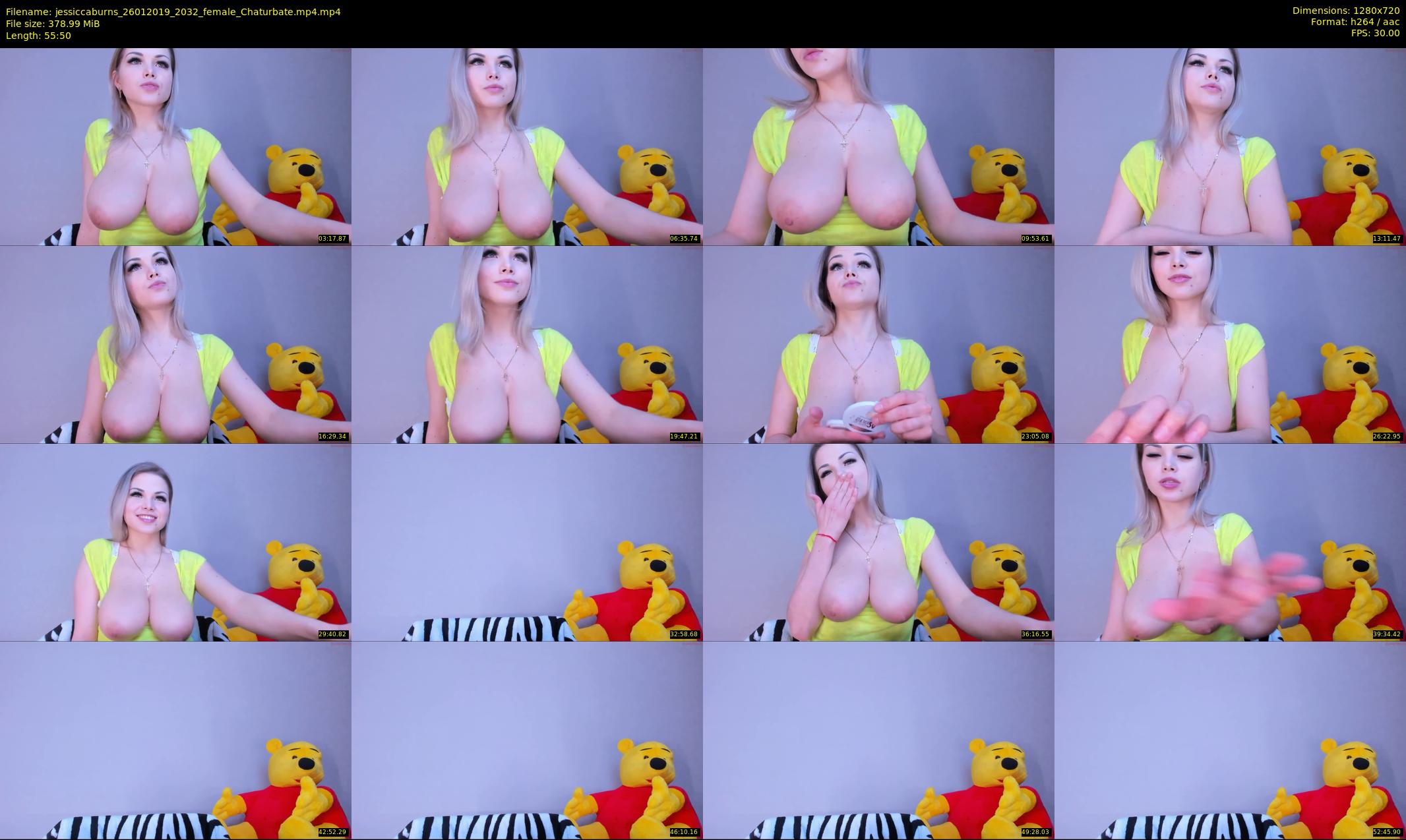 jessiccaburns — 56 minute Chaturbate female cam show recording, 720p, Jan 26, 2019