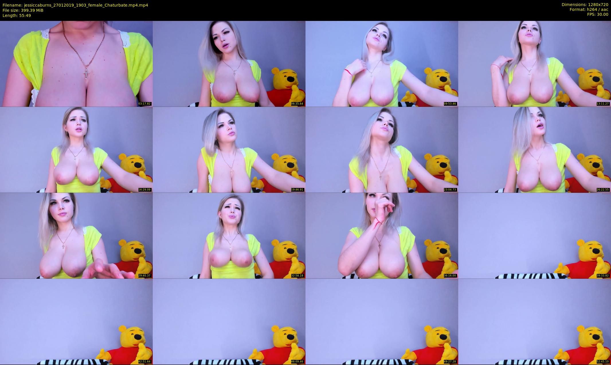 jessiccaburns — 56 minute Chaturbate female cam show recording, 720p, Jan 27, 2019