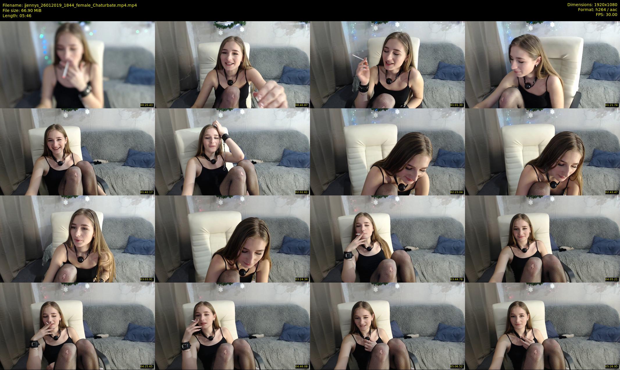 jjennys — 6 minute Chaturbate female cam show recording, 1080p, Jan 26, 2019