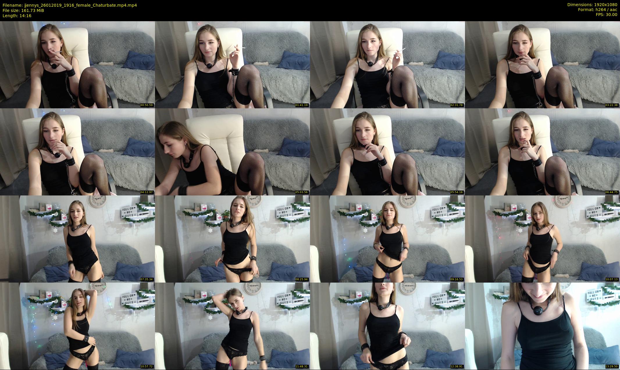 jjennys — 15 minute Chaturbate female cam show recording, 1080p, Jan 26, 2019