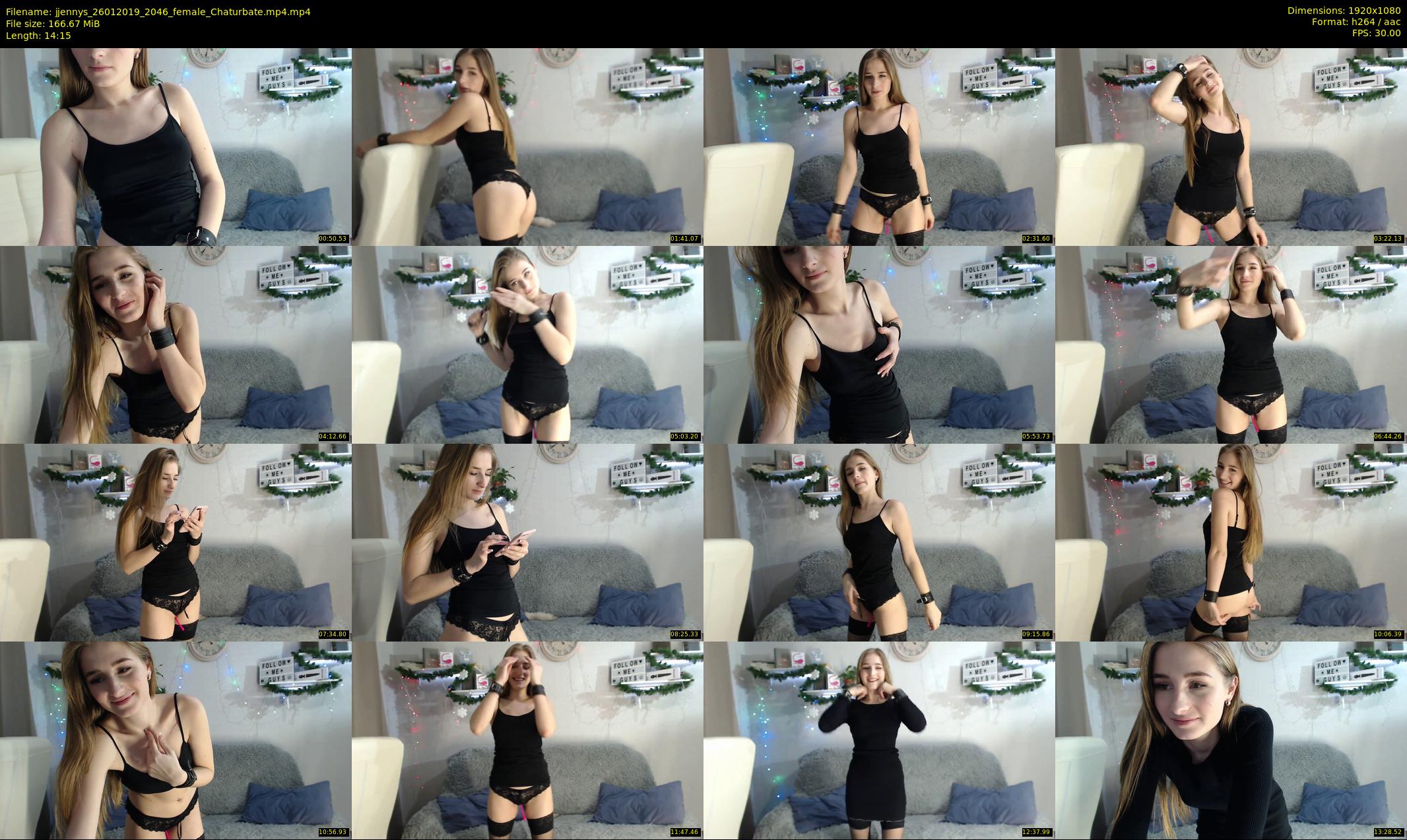 jjennys — 15 minute Chaturbate female cam show recording, 1080p, Jan 26, 2019