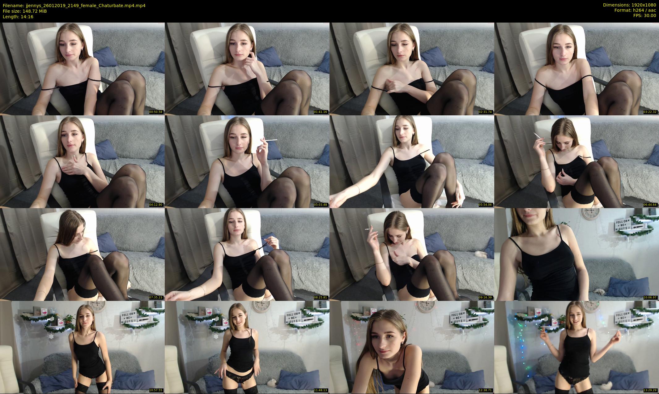 jjennys — 15 minute Chaturbate female cam show recording, 1080p, Jan 26, 2019