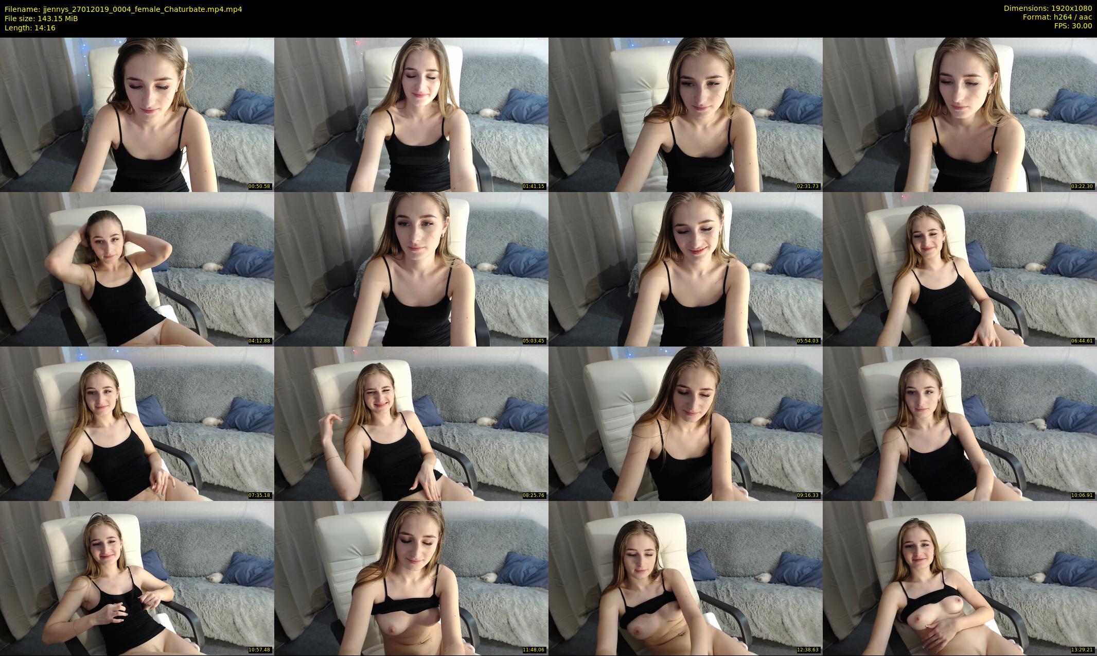 jjennys — 15 minute Chaturbate female cam show recording, 1080p, Jan 27, 2019
