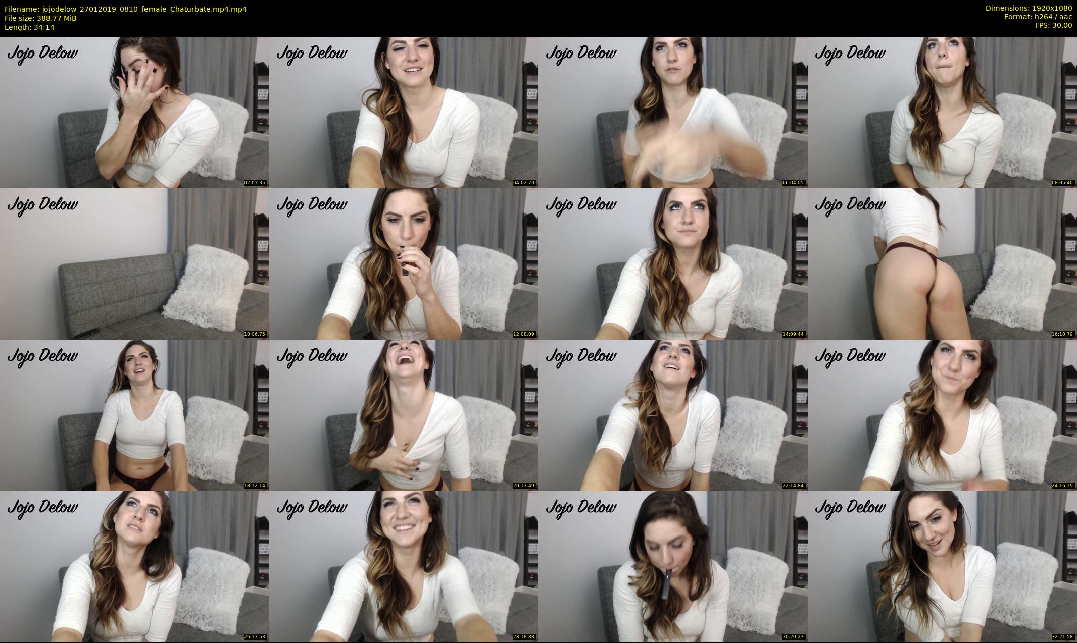 jojodelow — 35 minute Chaturbate female cam show recording, 1080p, Jan 27, 2019
