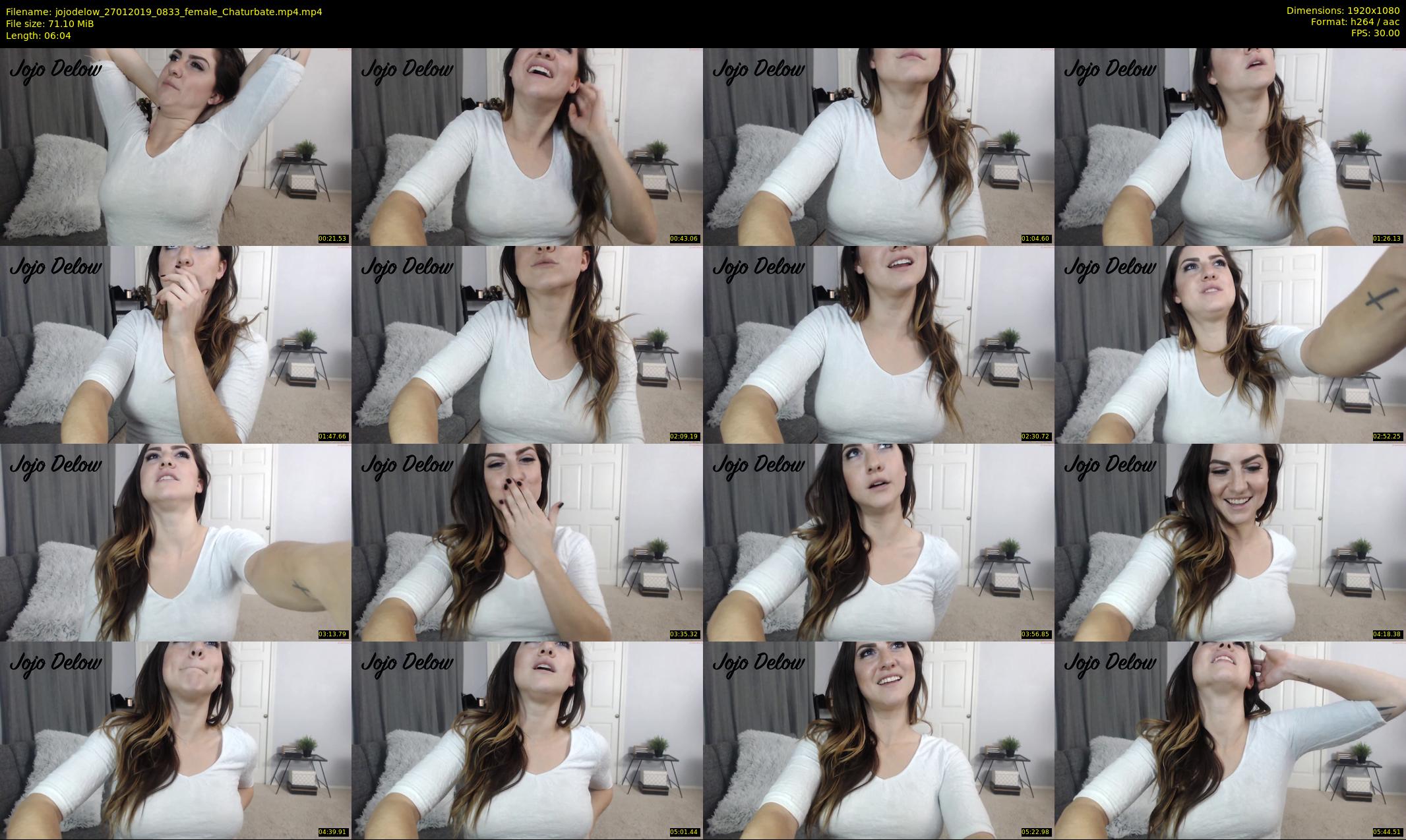 jojodelow — 7 minute Chaturbate female cam show recording, 1080p, Jan 27, 2019