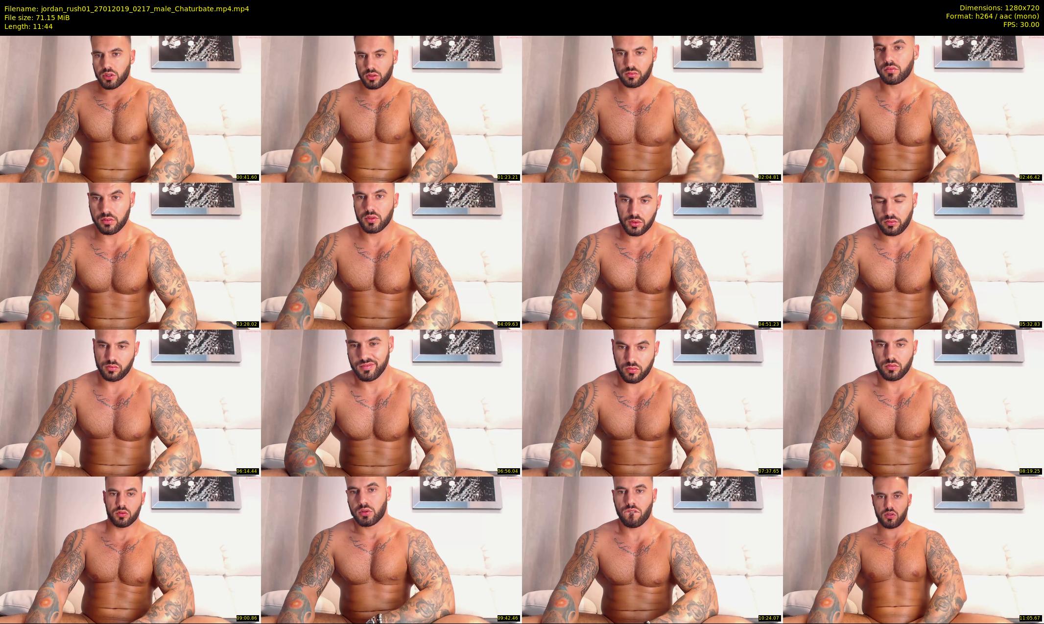 jordan_rush01 — 12 minute Chaturbate male cam show recording, 720p, Jan 27, 2019