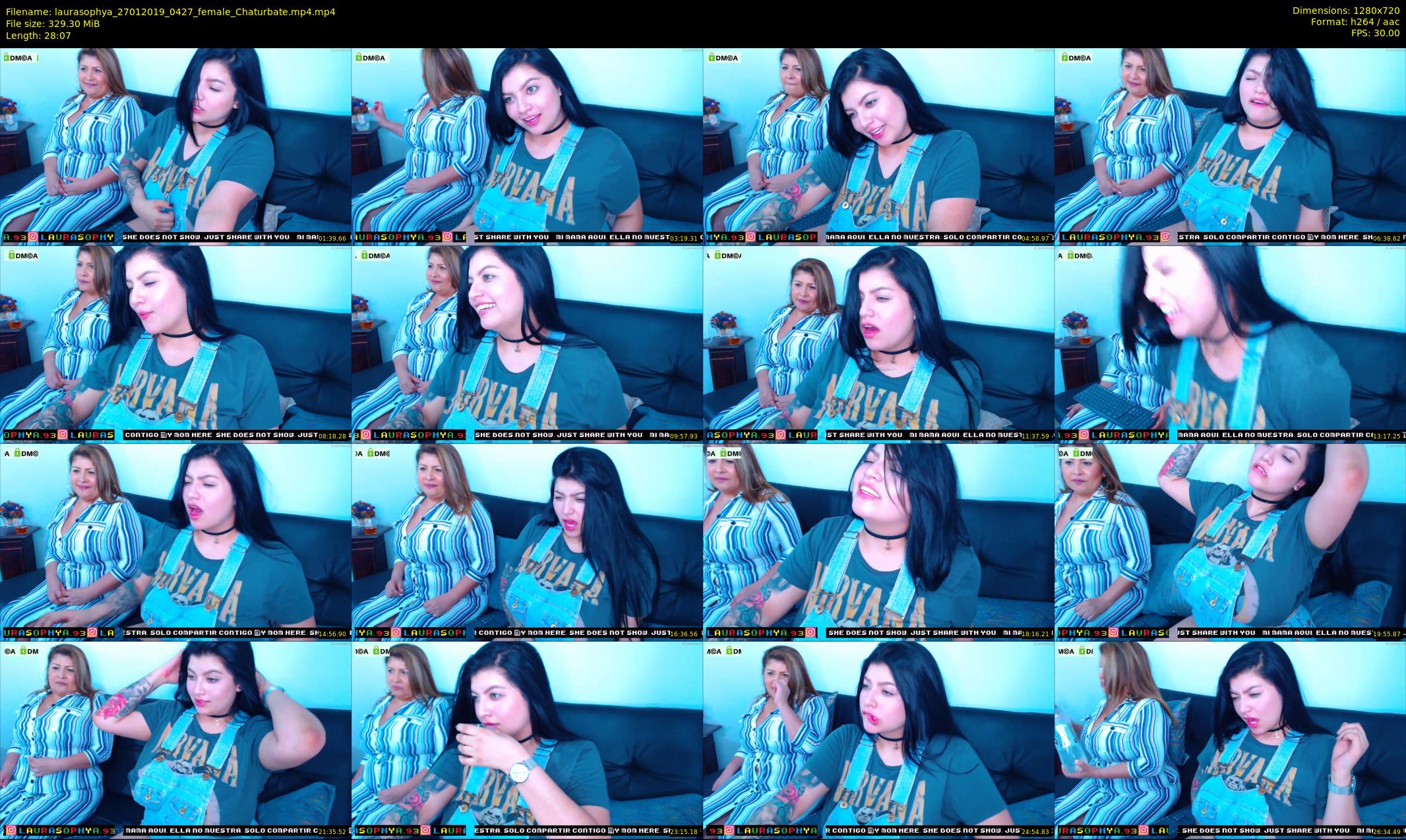 laurasophya — 29 minute Chaturbate female cam show recording, 720p, Jan 27, 2019