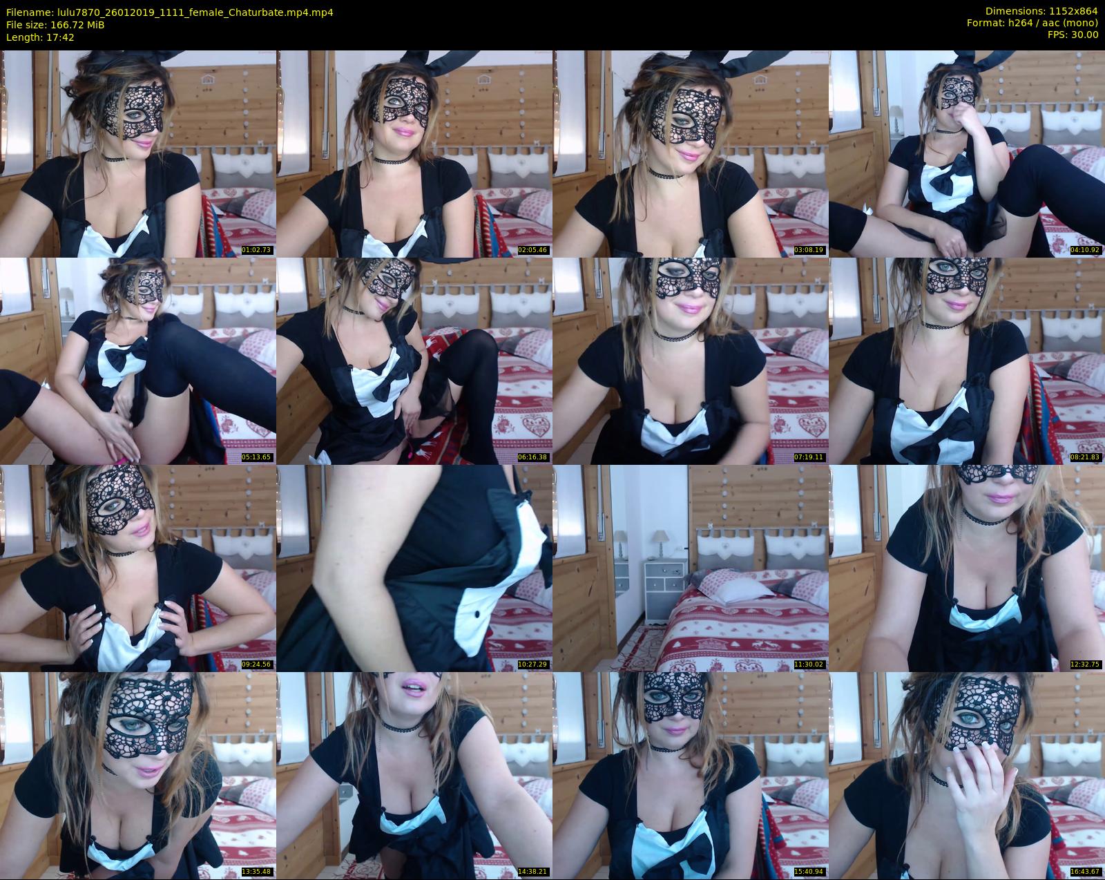 lulu7870 — 18 minute Chaturbate female cam show recording, 720p, Jan 26, 2019