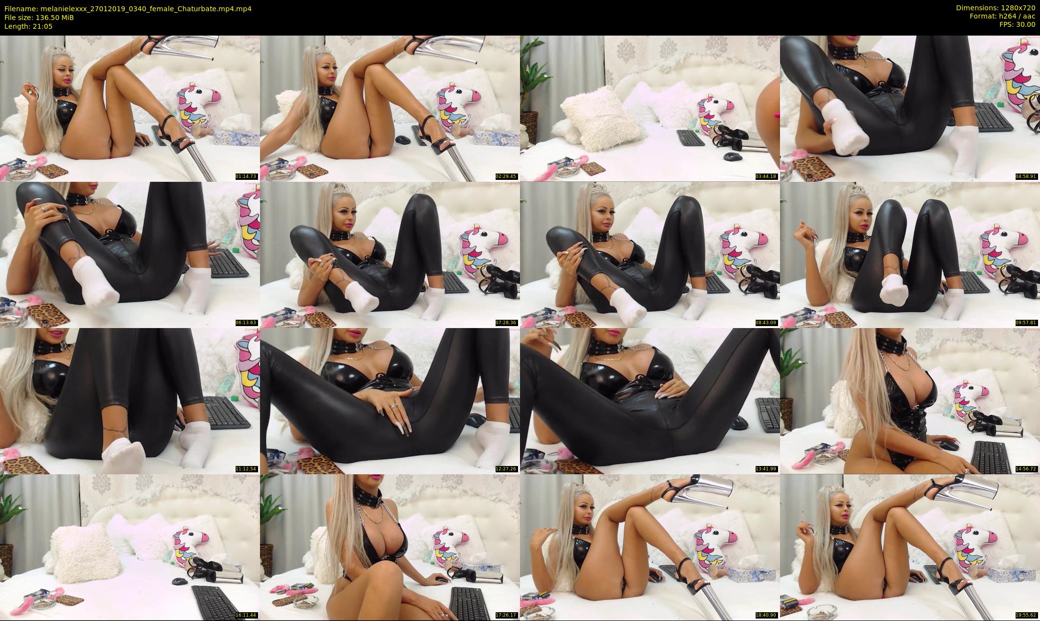 melanielexxx — 22 minute Chaturbate female cam show recording, 720p, Jan 27, 2019