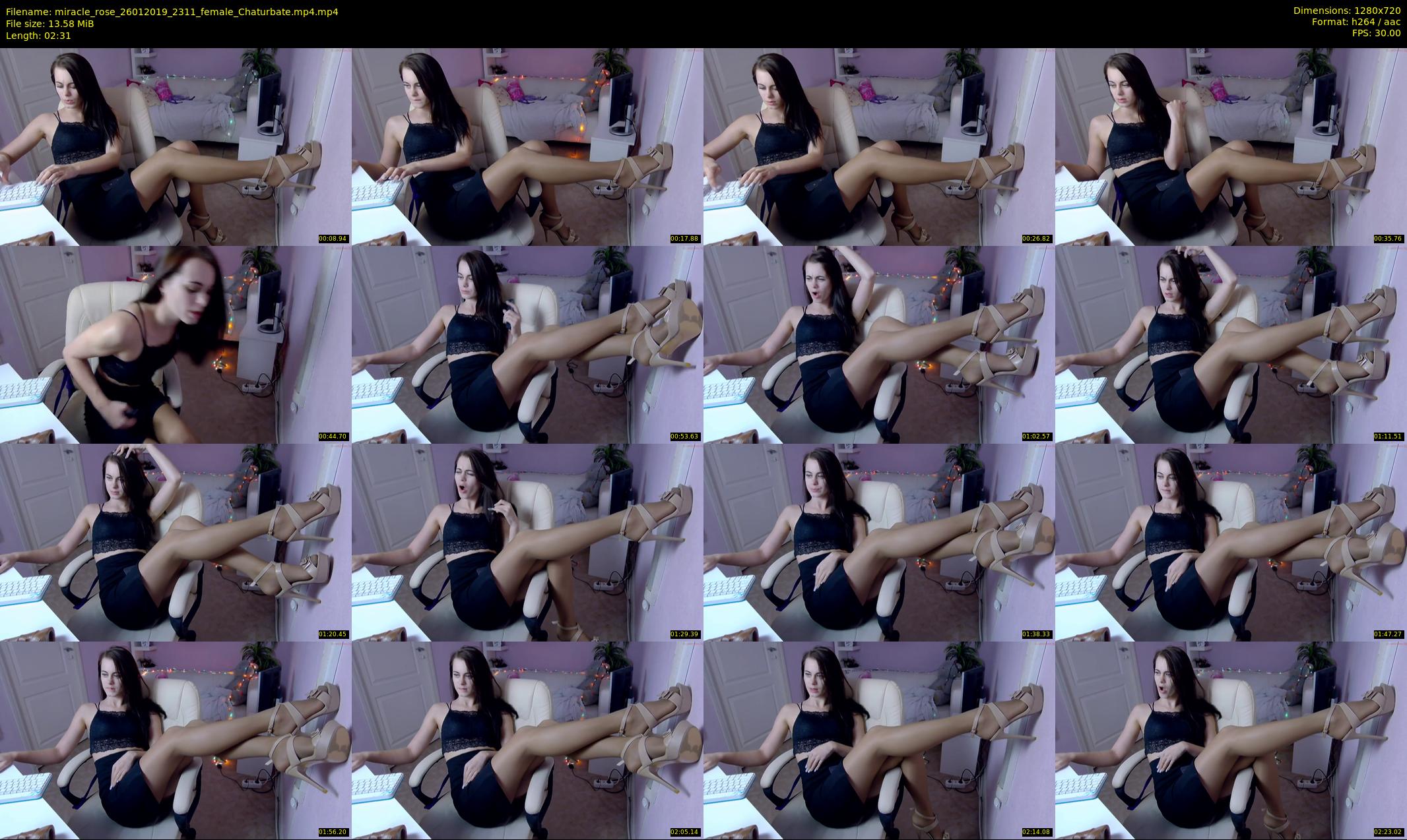 miracle_rose — 3 minute Chaturbate female cam show recording, 720p, Jan 26, 2019