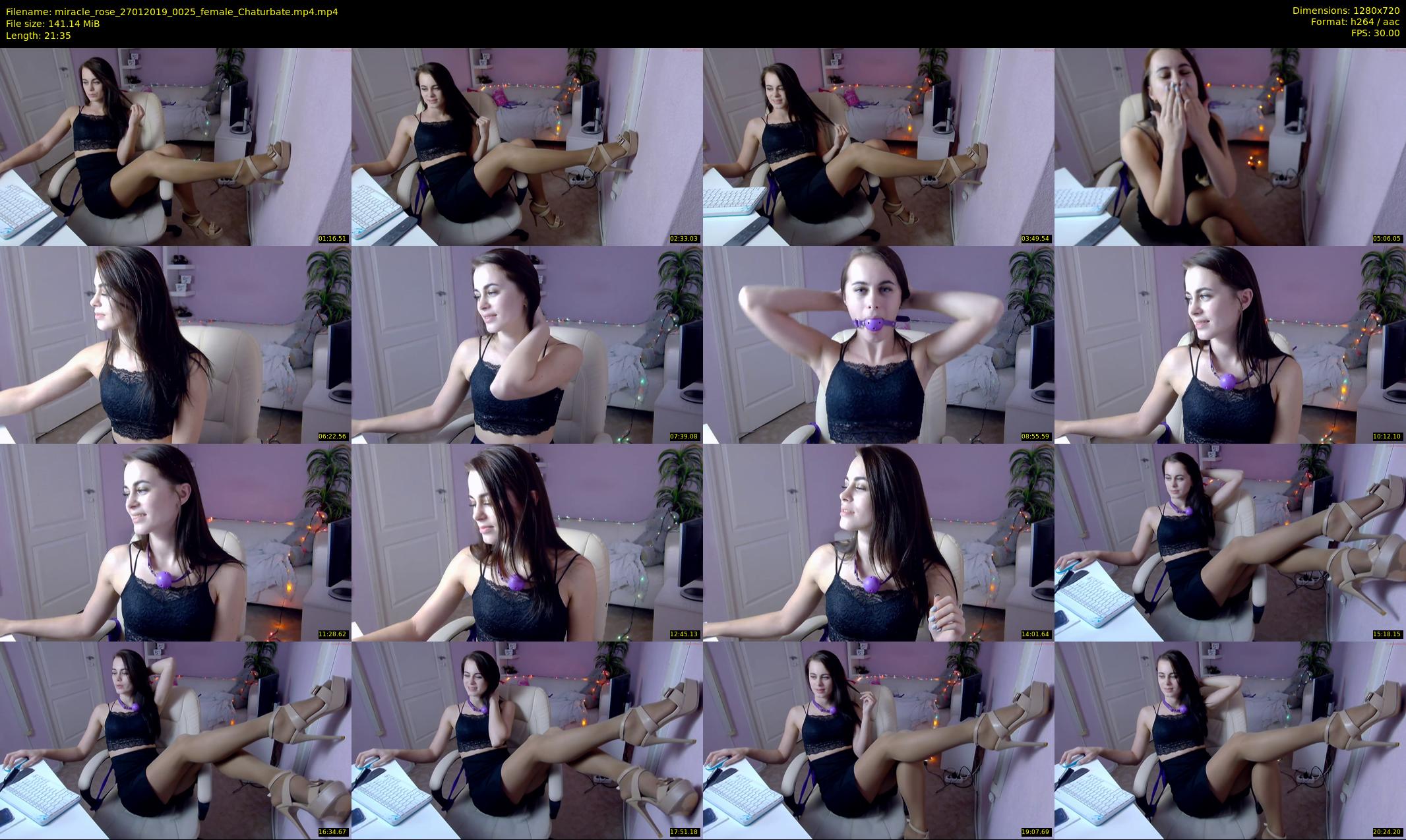 miracle_rose — 22 minute Chaturbate female cam show recording, 720p, Jan 27, 2019