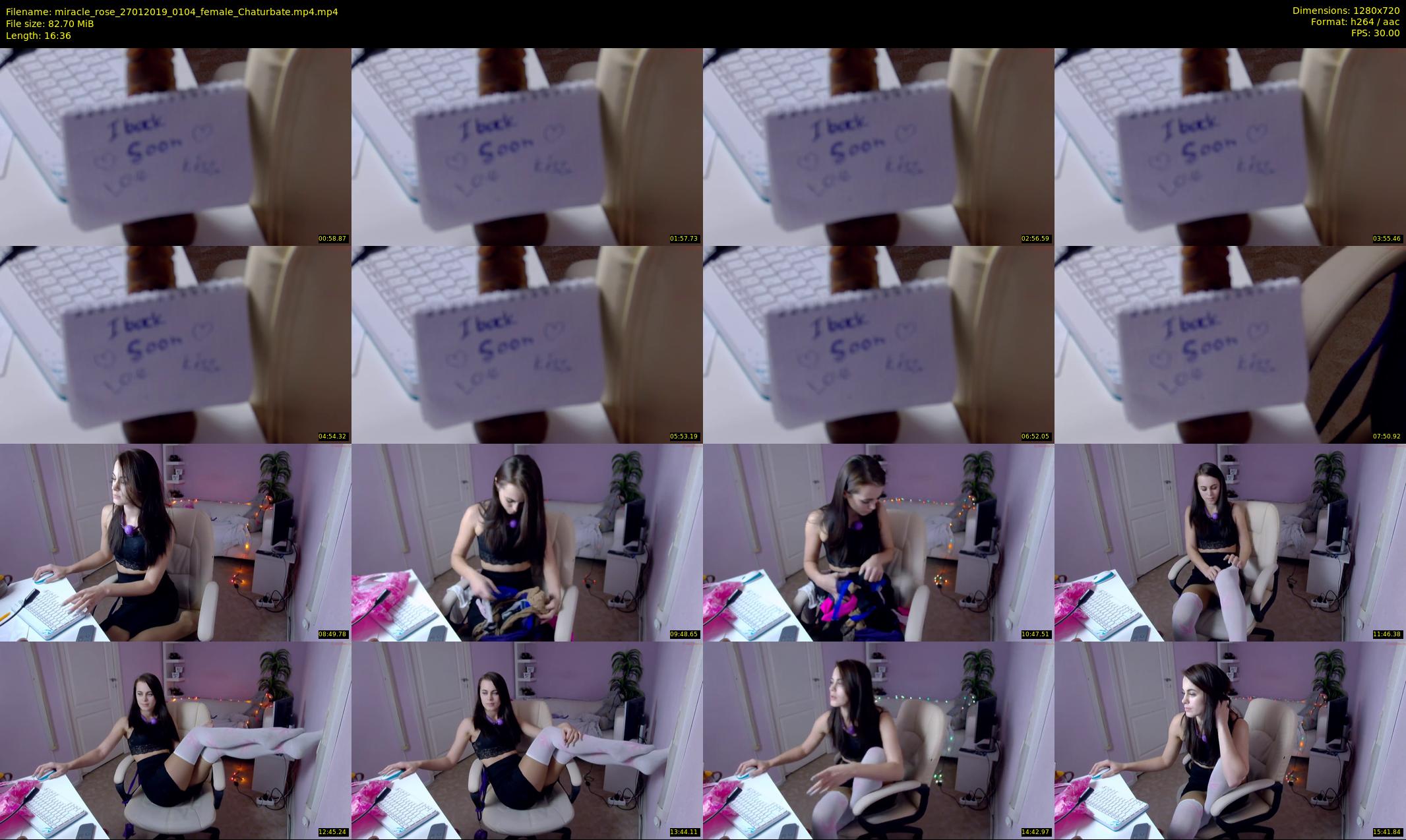 miracle_rose — 17 minute Chaturbate female cam show recording, 720p, Jan 27, 2019