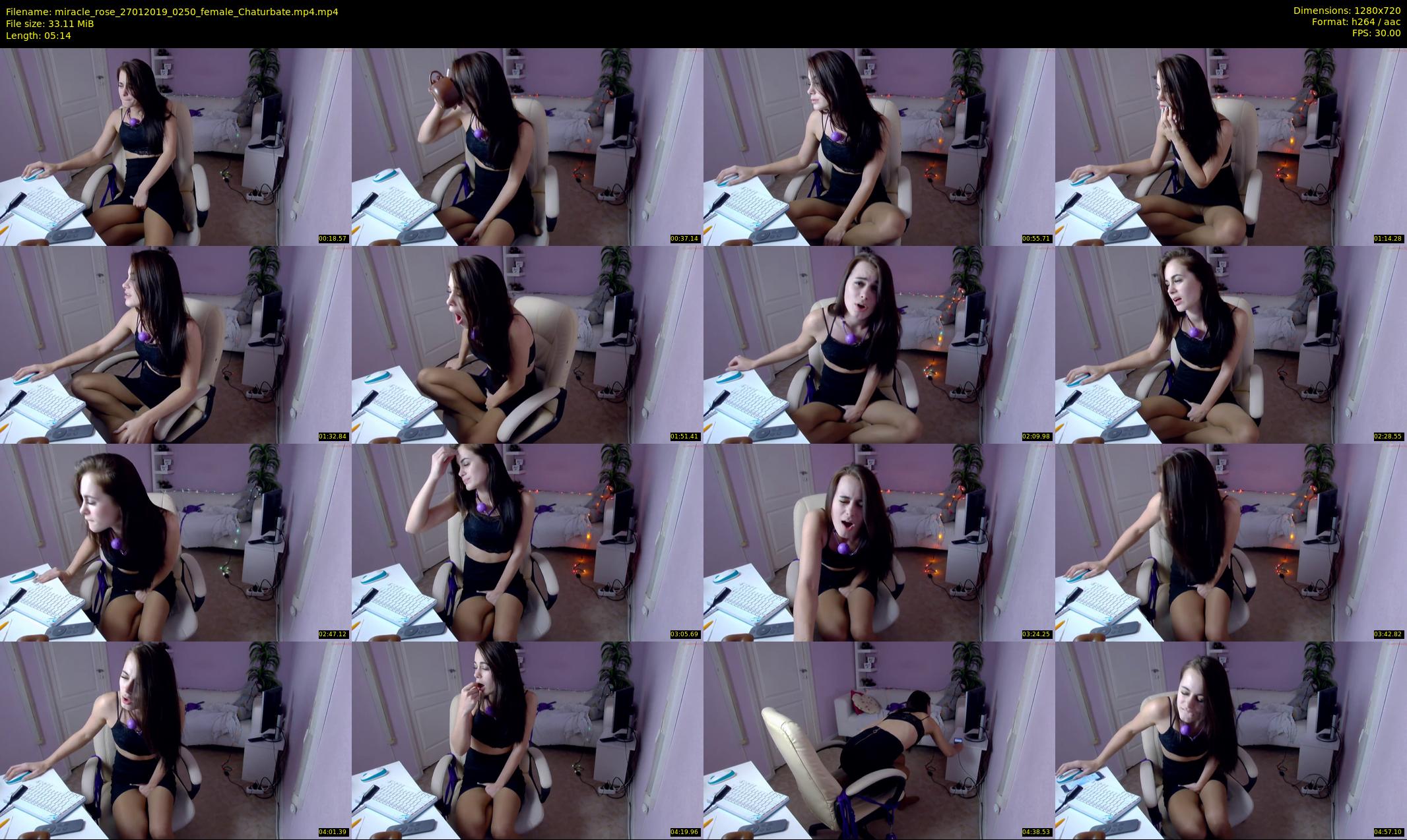 miracle_rose — 6 minute Chaturbate female cam show recording, 720p, Jan 27, 2019