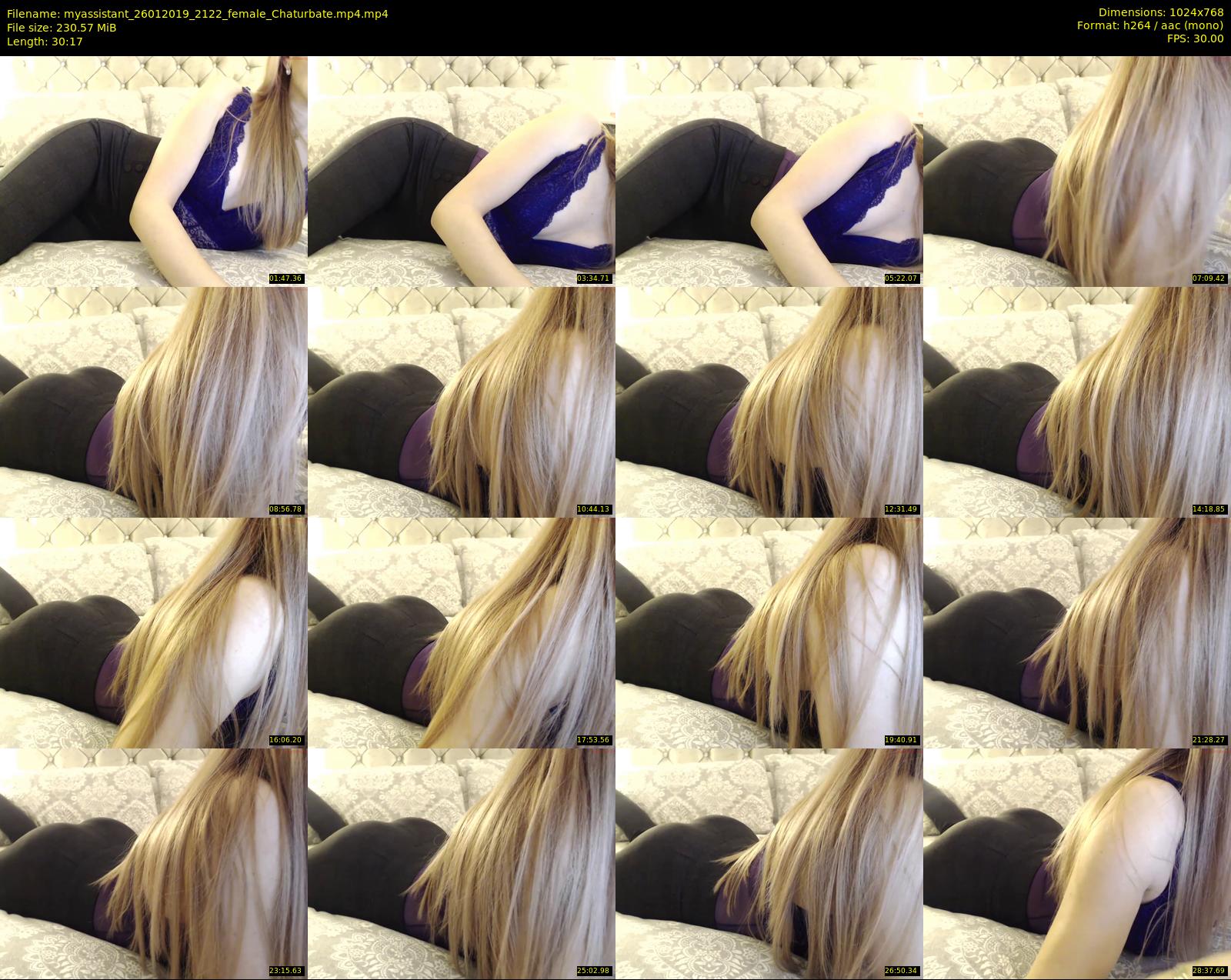 myassistant — 31 minute Chaturbate female cam show recording, 720p, Jan 26, 2019