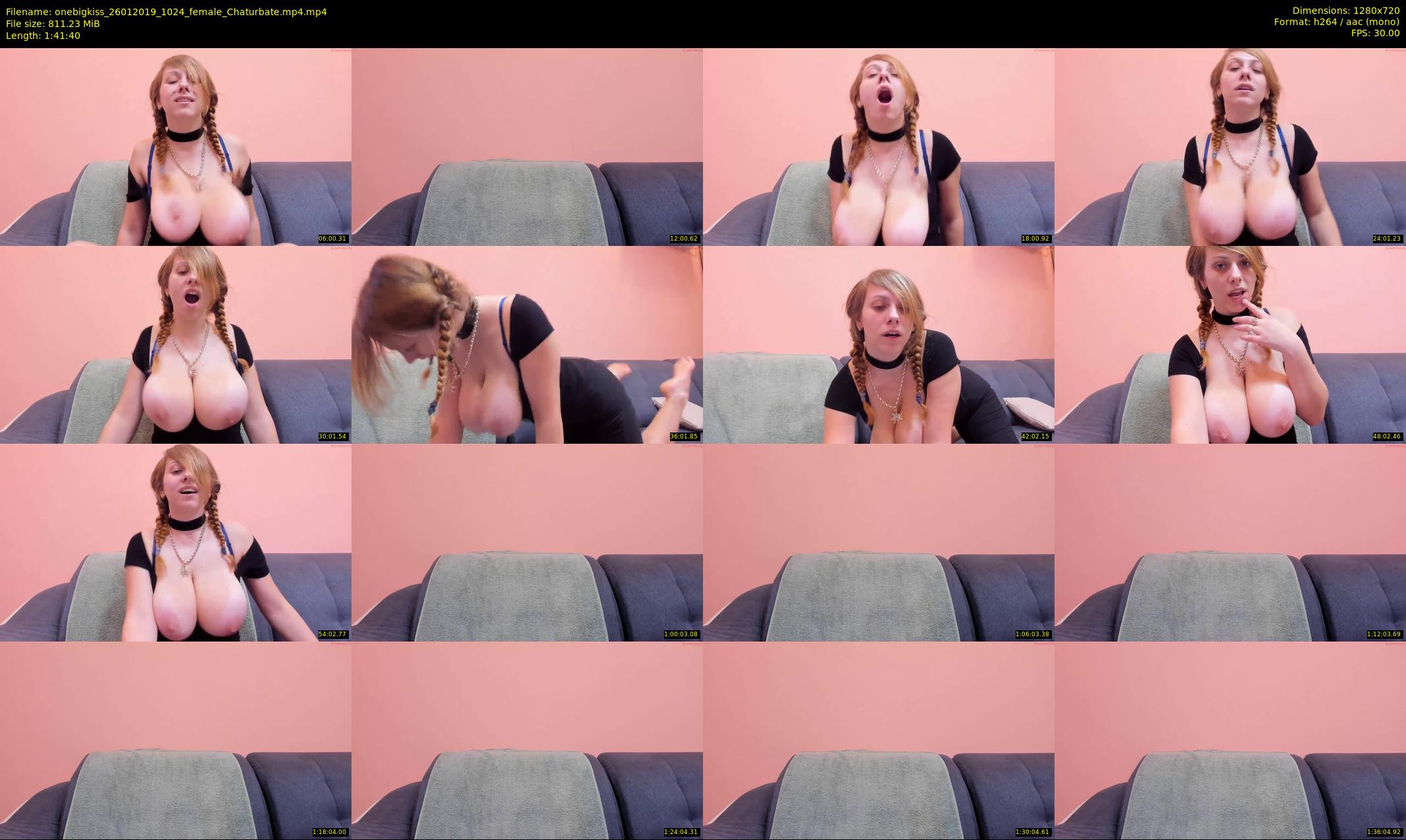 onebigkiss — 102 minute Chaturbate female cam show recording, 720p, Jan 26, 2019