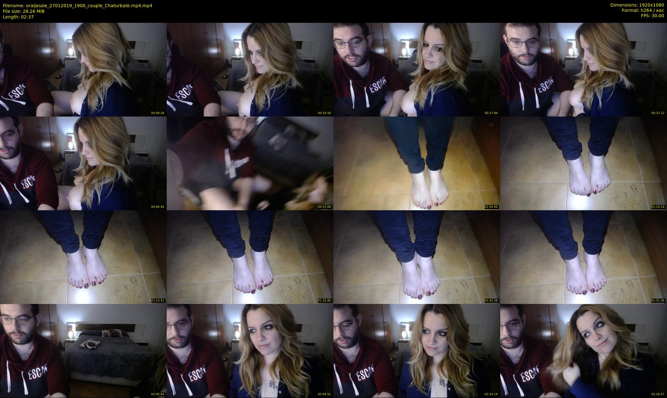 oraljessie — 3 minute Chaturbate couple cam show recording, 1080p, Jan 27, 2019