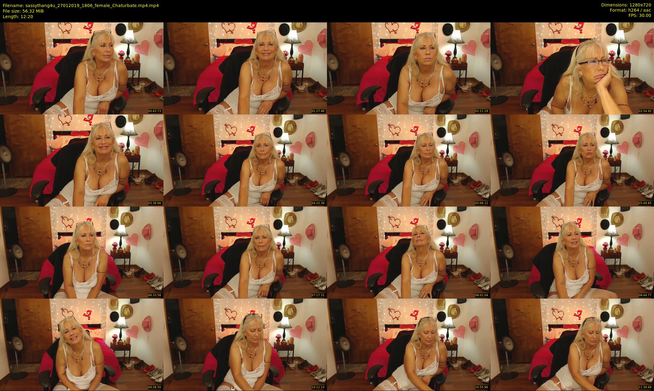 sassythang4u — 13 minute Chaturbate female cam show recording, 720p, Jan 27, 2019