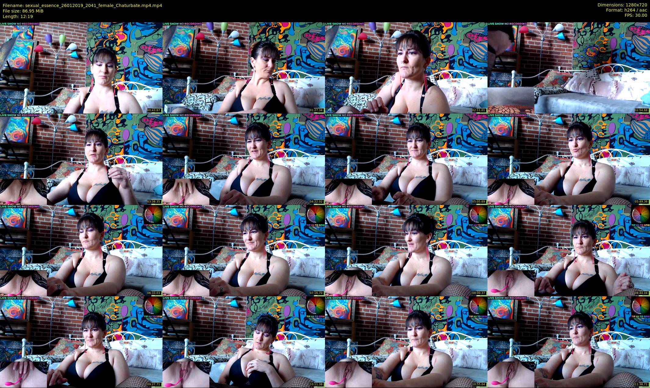 sexual_essence — 13 minute Chaturbate female cam show recording, 720p, Jan 26, 2019