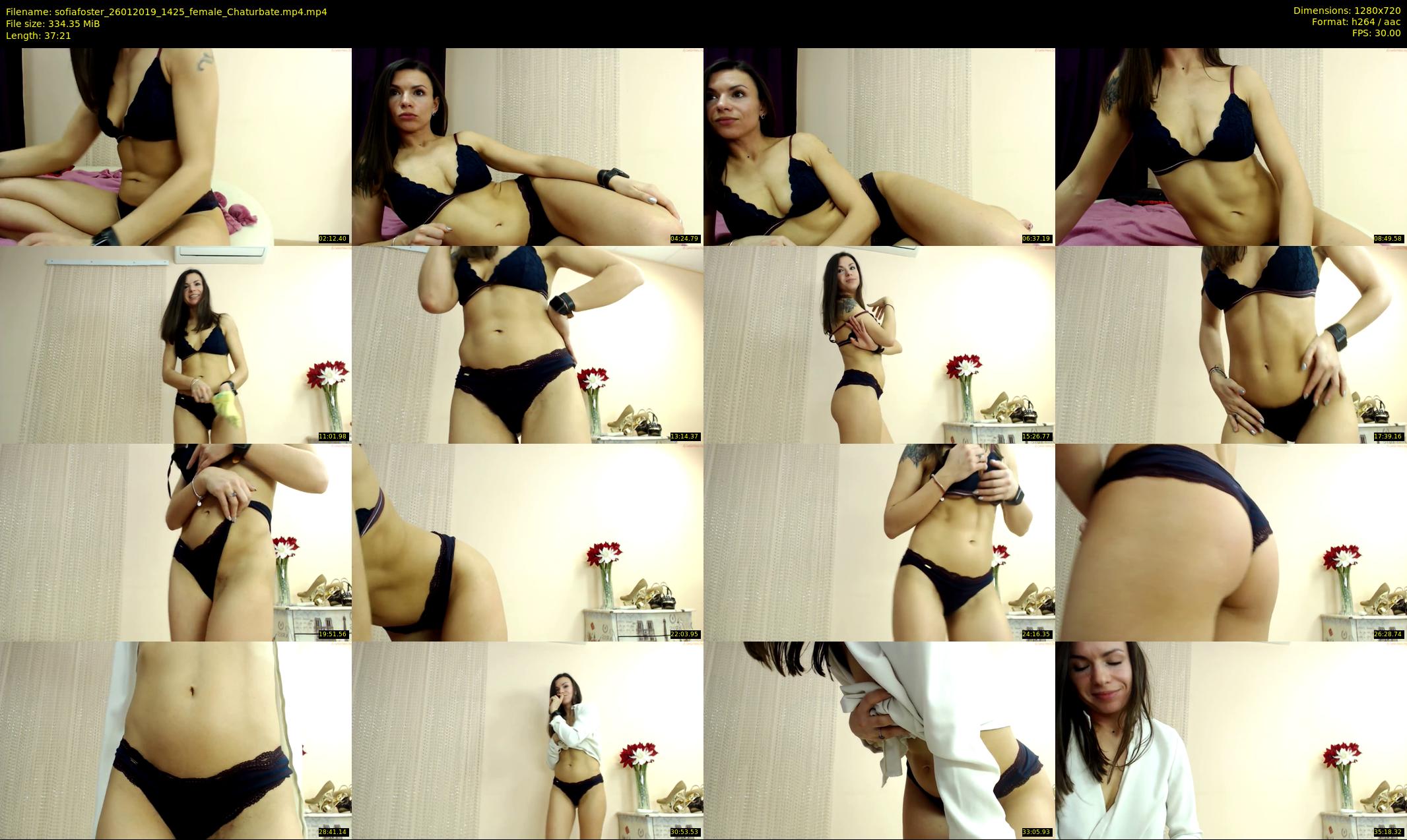 sofiafoster — 38 minute Chaturbate female cam show recording, 720p, Jan 26, 2019