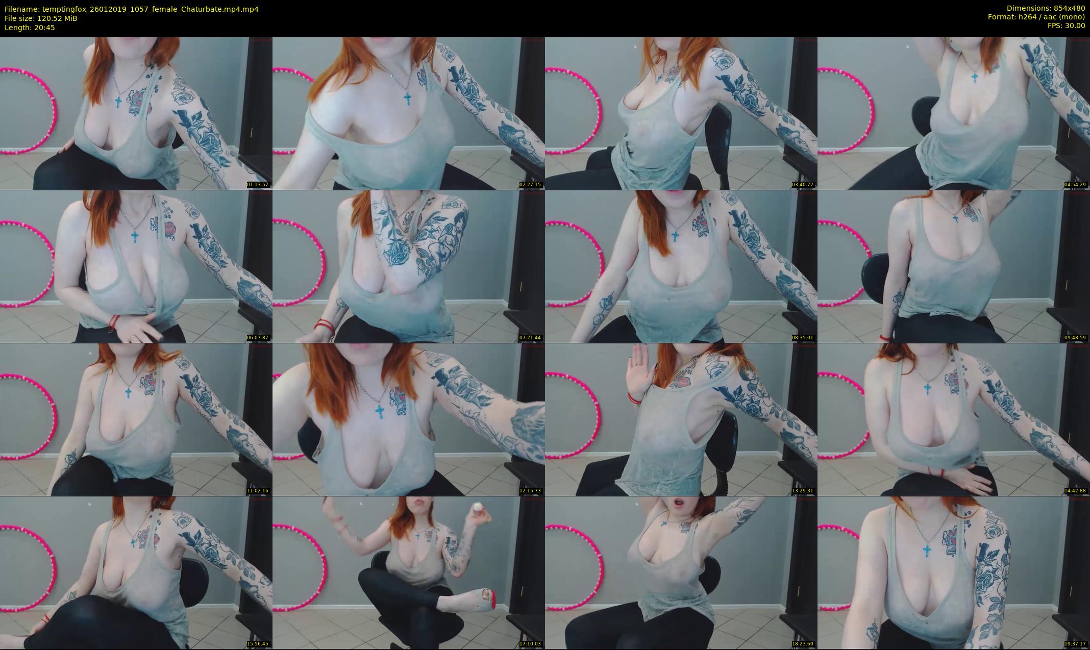 temptingfox — 21 minute Chaturbate female cam show recording, 480p, Jan 26, 2019