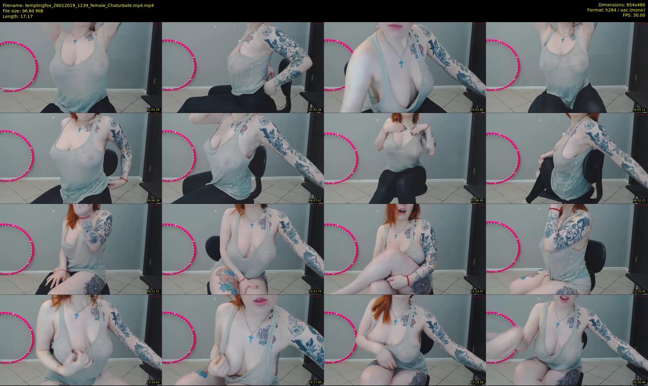 temptingfox — 18 minute Chaturbate female cam show recording, 480p, Jan 26, 2019