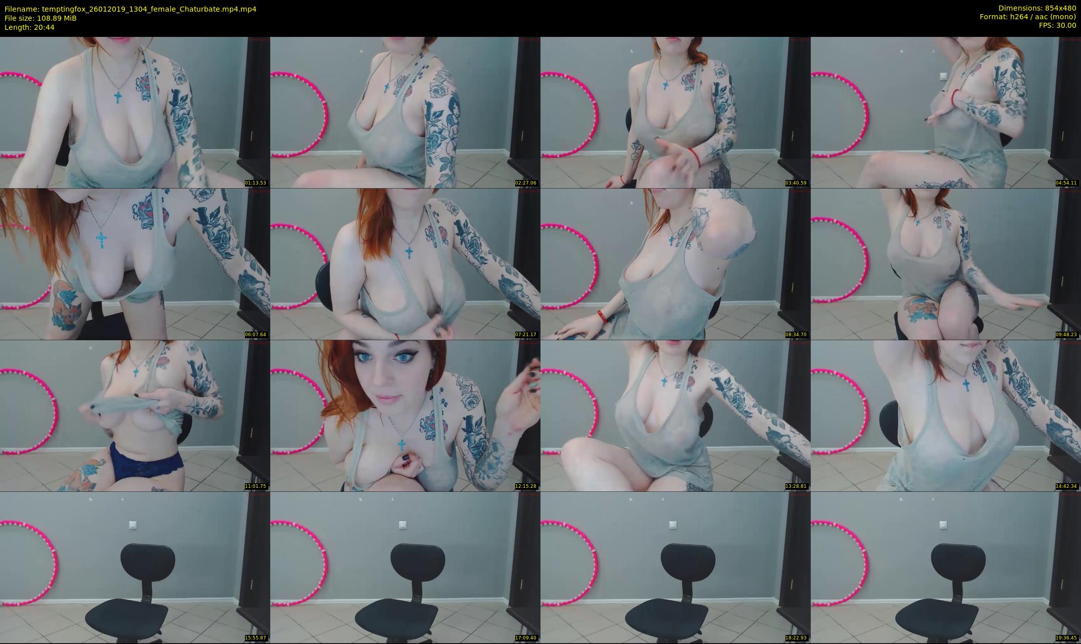 temptingfox — 21 minute Chaturbate female cam show recording, 480p, Jan 26, 2019