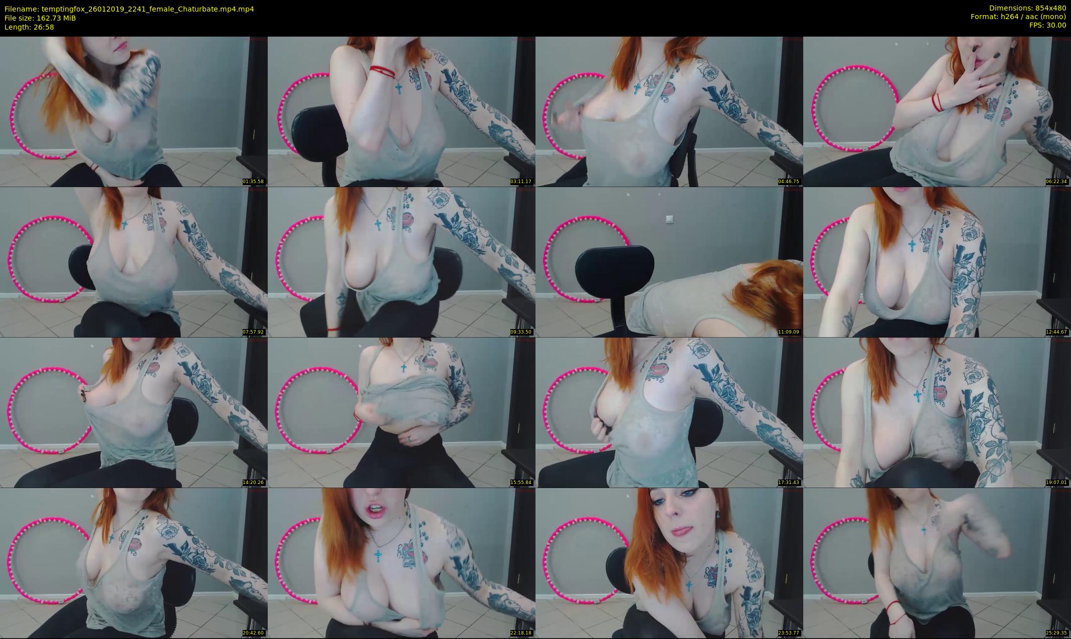 temptingfox — 27 minute Chaturbate female cam show recording, 480p, Jan 26, 2019