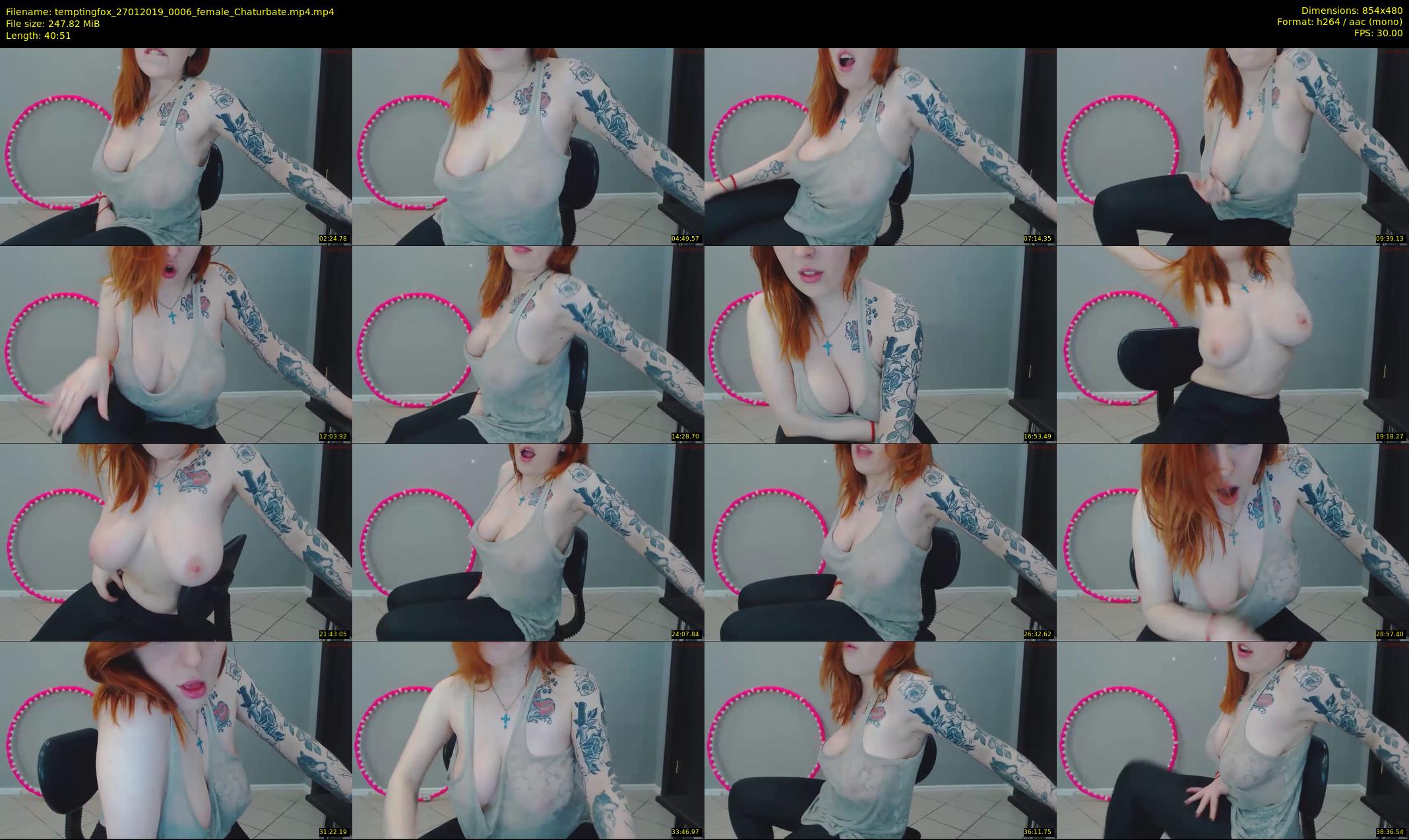 temptingfox — 41 minute Chaturbate female cam show recording, 480p, Jan 27, 2019