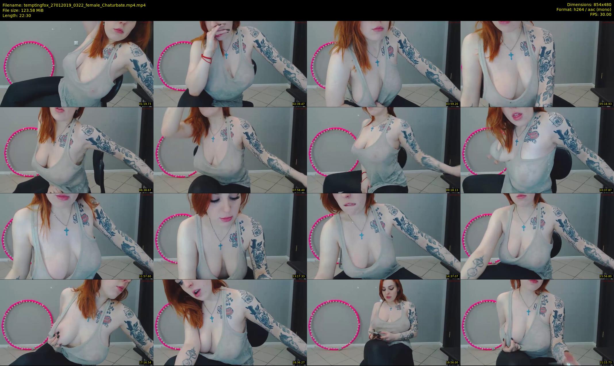 temptingfox — 23 minute Chaturbate female cam show recording, 480p, Jan 27, 2019