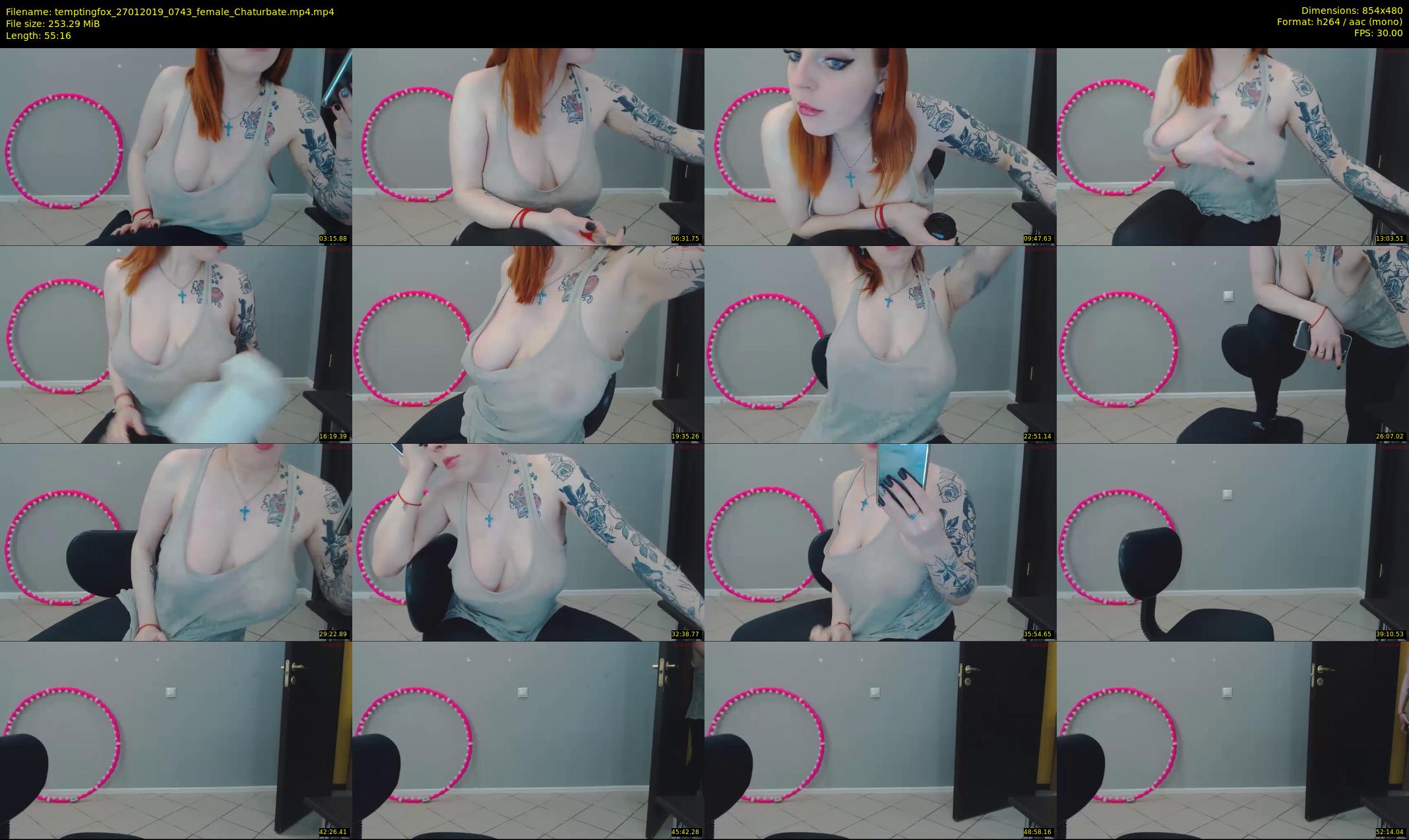 temptingfox — 56 minute Chaturbate female cam show recording, 480p, Jan 27, 2019