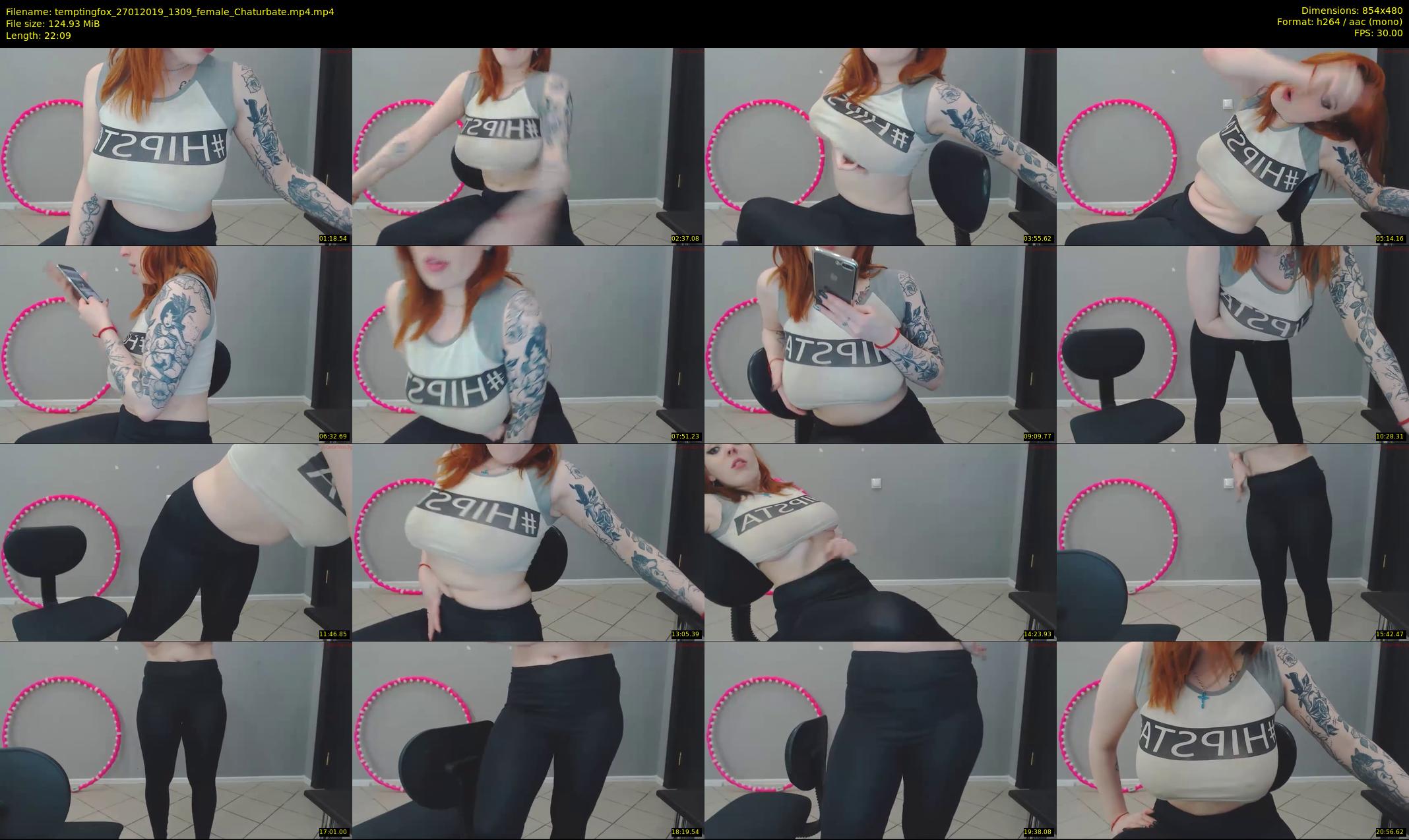 temptingfox — 23 minute Chaturbate female cam show recording, 480p, Jan 27, 2019