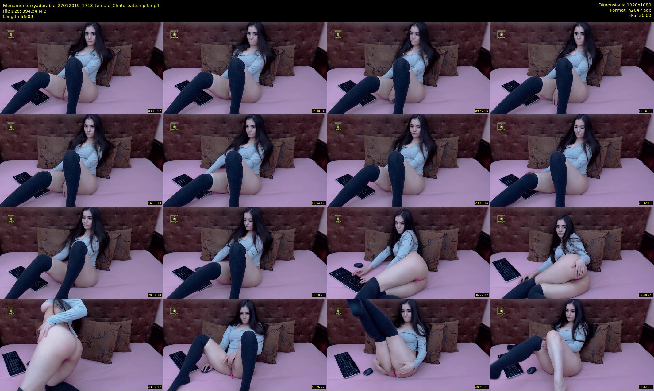 terryadorable — 57 minute Chaturbate female cam show recording, 1080p, Jan 27, 2019