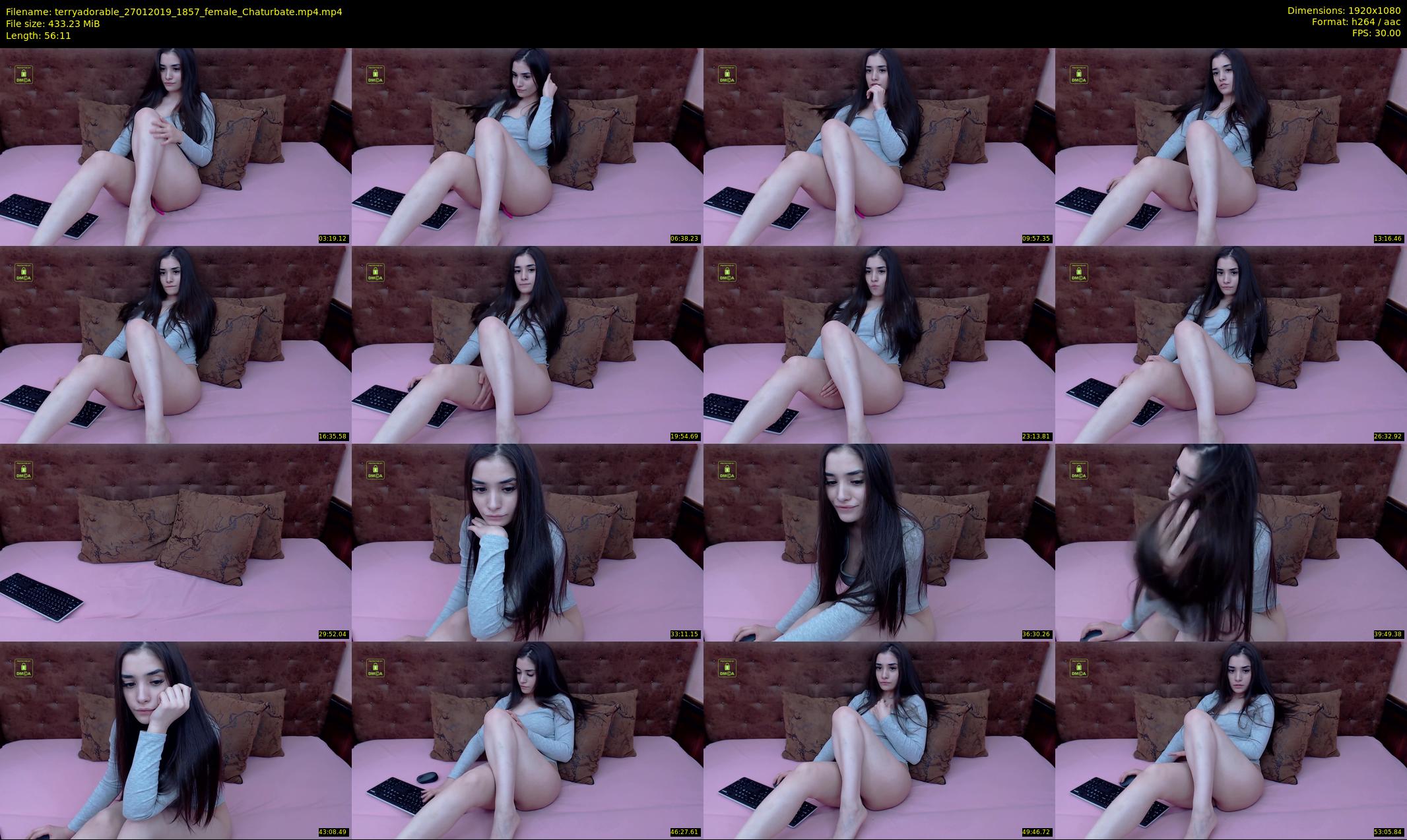 terryadorable — 57 minute Chaturbate female cam show recording, 1080p, Jan 27, 2019
